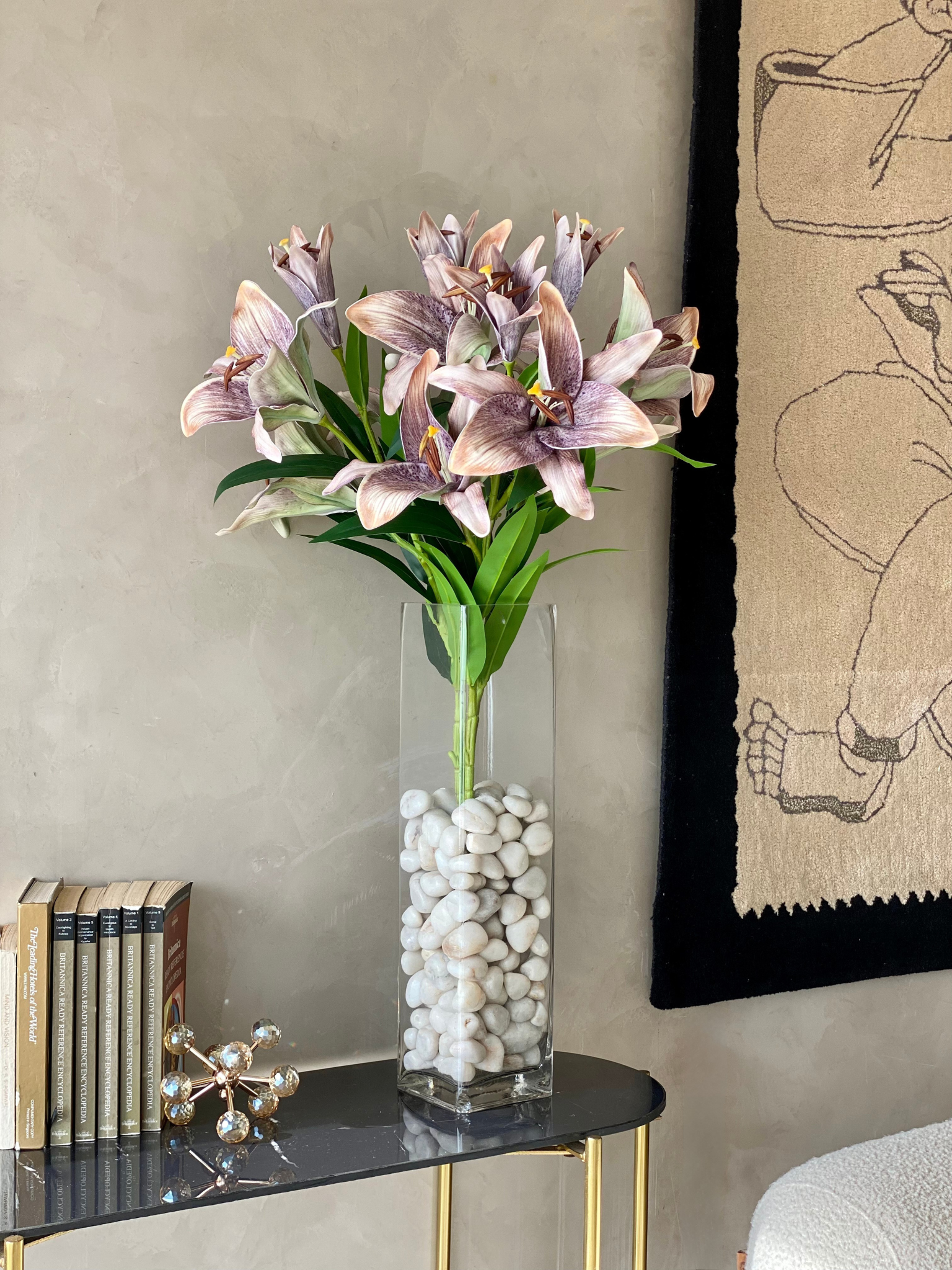 Artificial Mystic Lilly Flower Stem - (One Stem) Pink