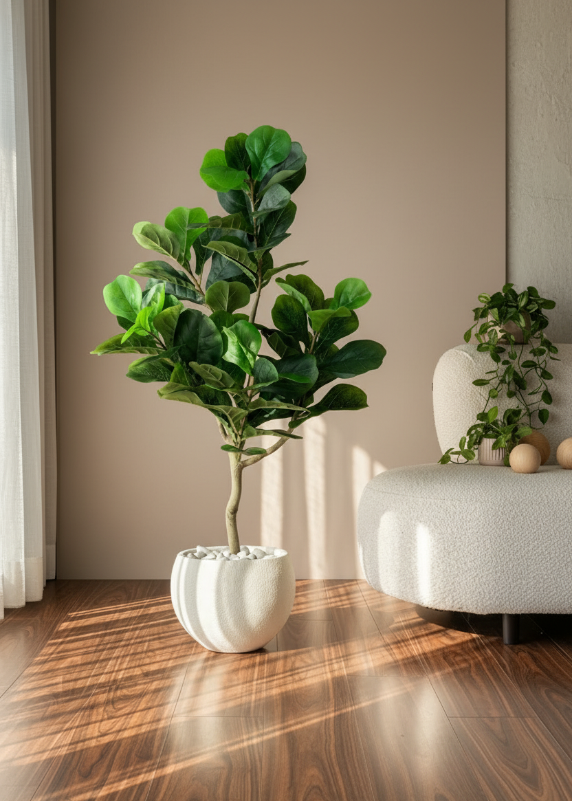 Artificial Serene Fiddle Plant - 4 Feet