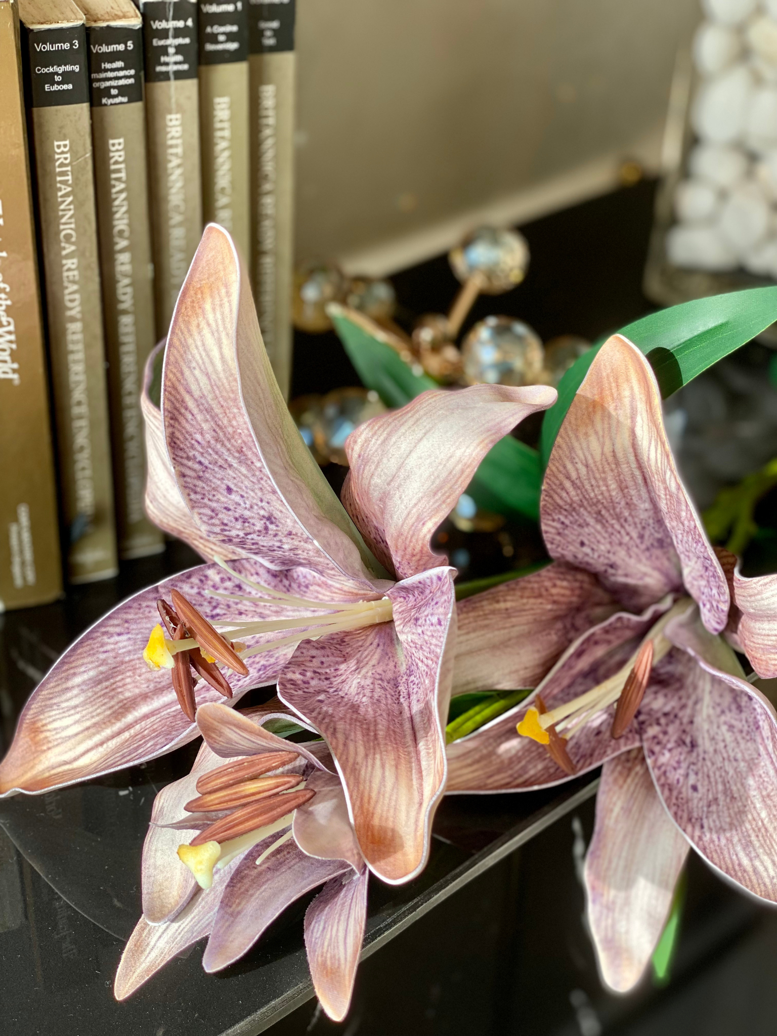 Artificial Mystic Lilly Flower Stem - (One Stem) Pink