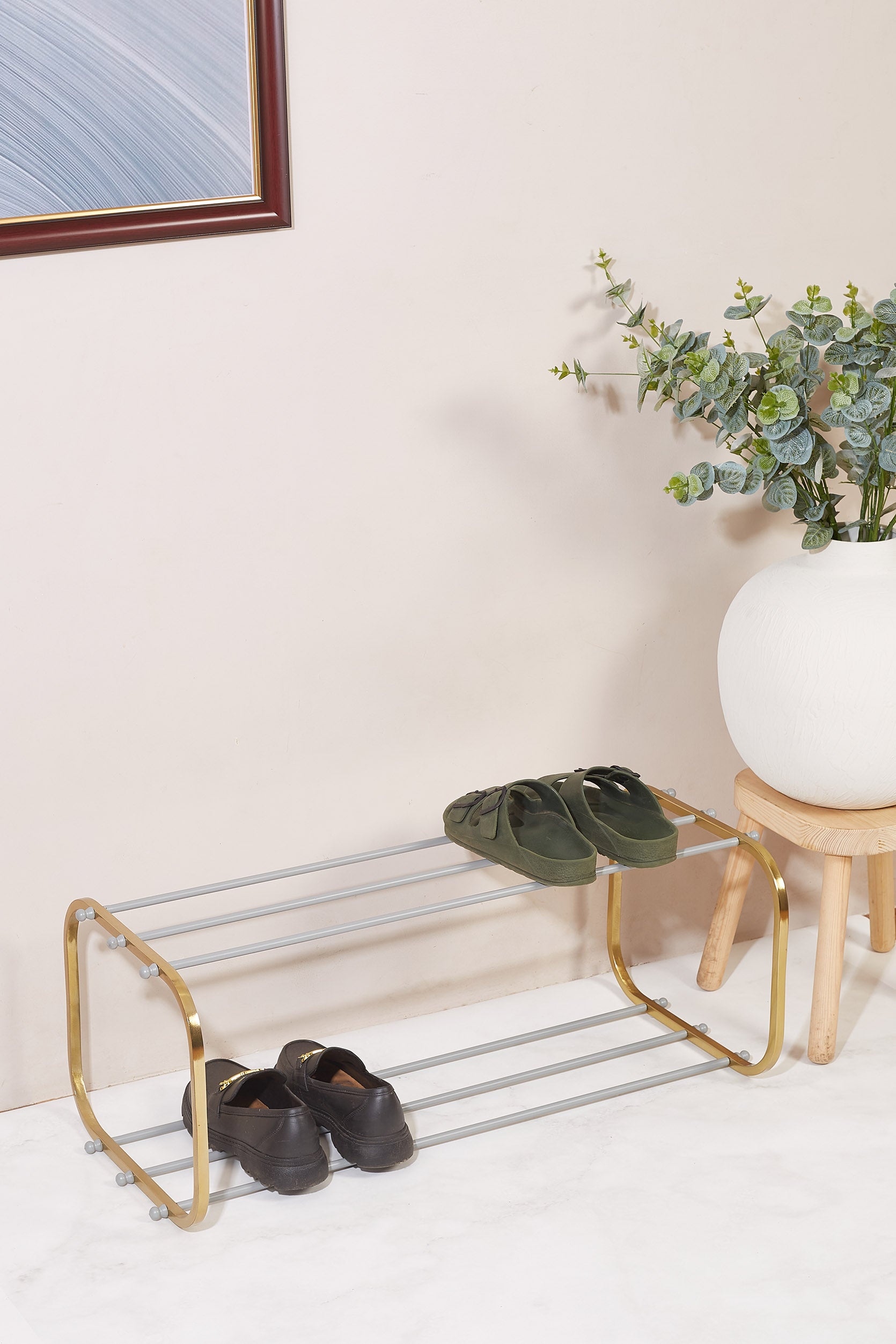 Nordic Grey Shoe Rack