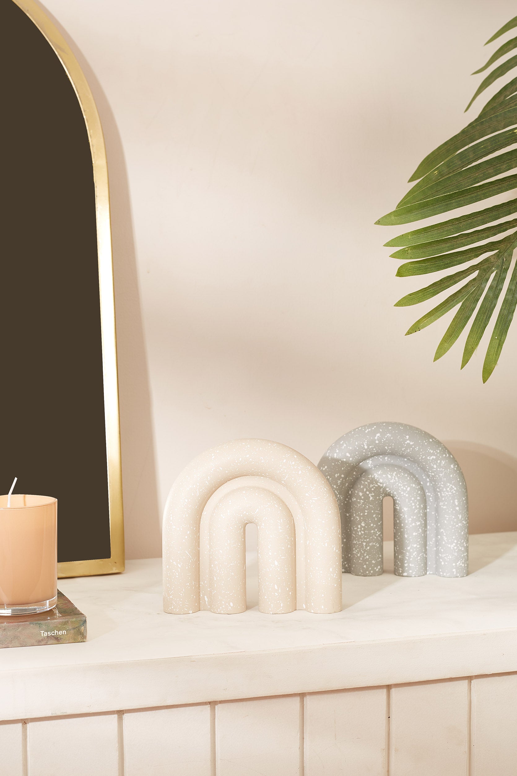 Nordic Speckled Arc Accent - Beige
