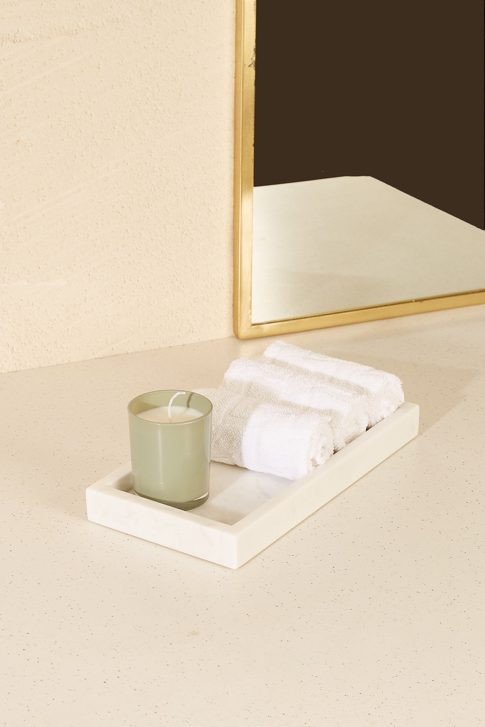 Auric Rectangular Marble Tray