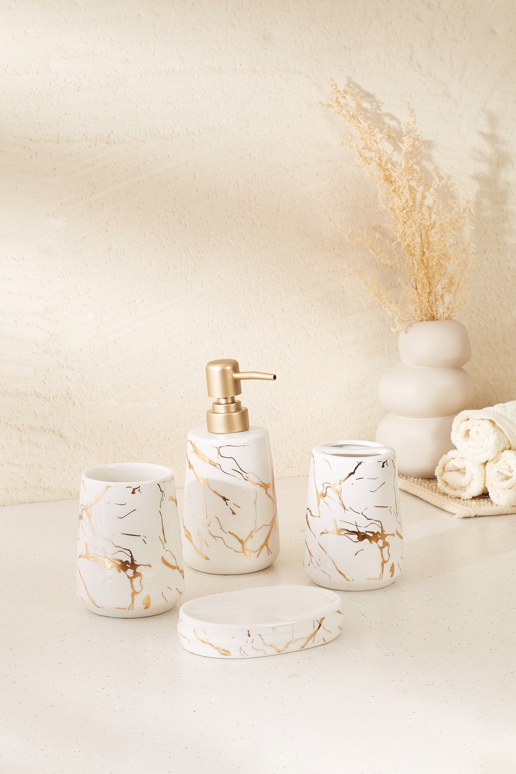 Onyx Bathroom Set - White