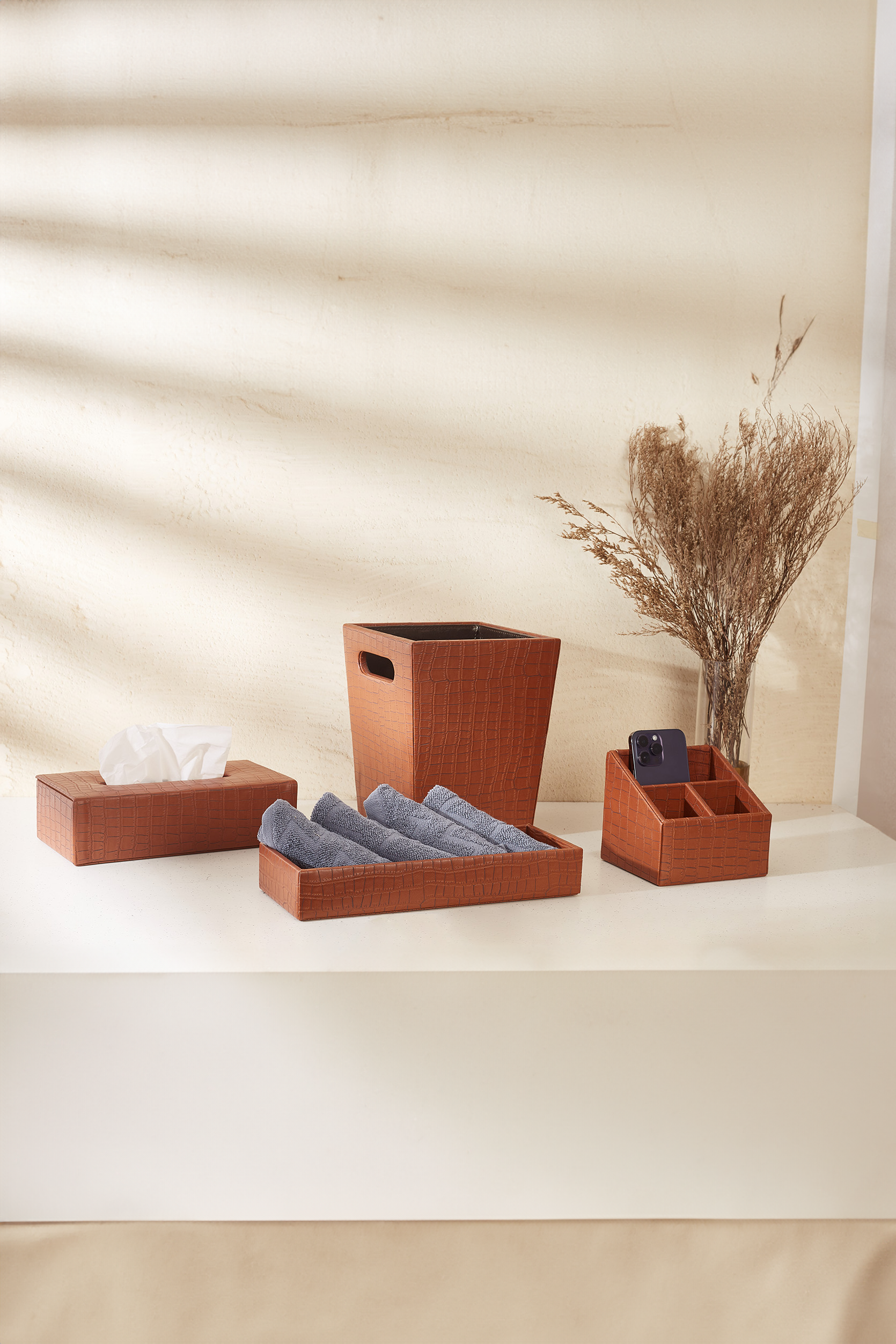 Croc Lux Vegan Leather Tray
