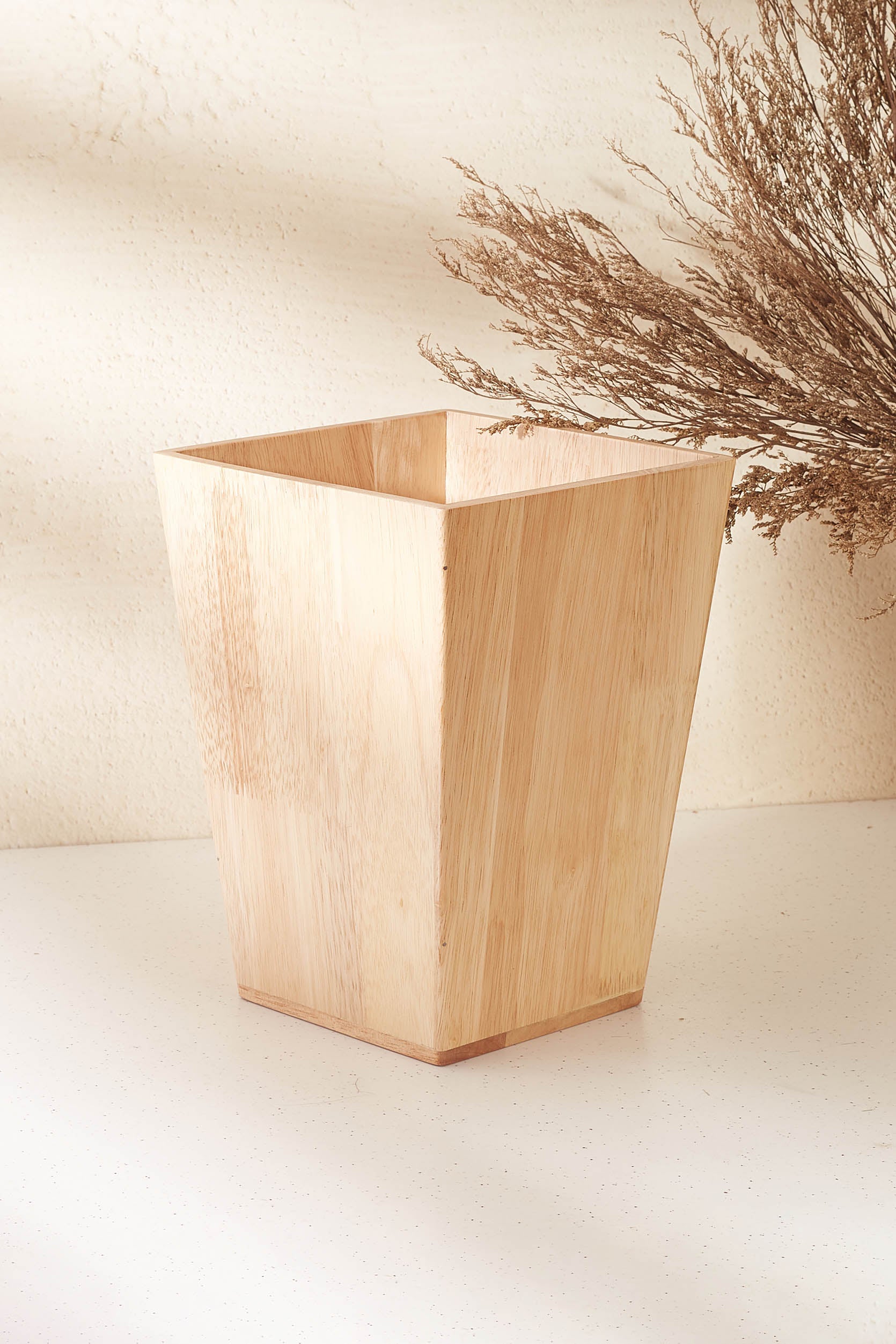 Natural Wood Dustbin