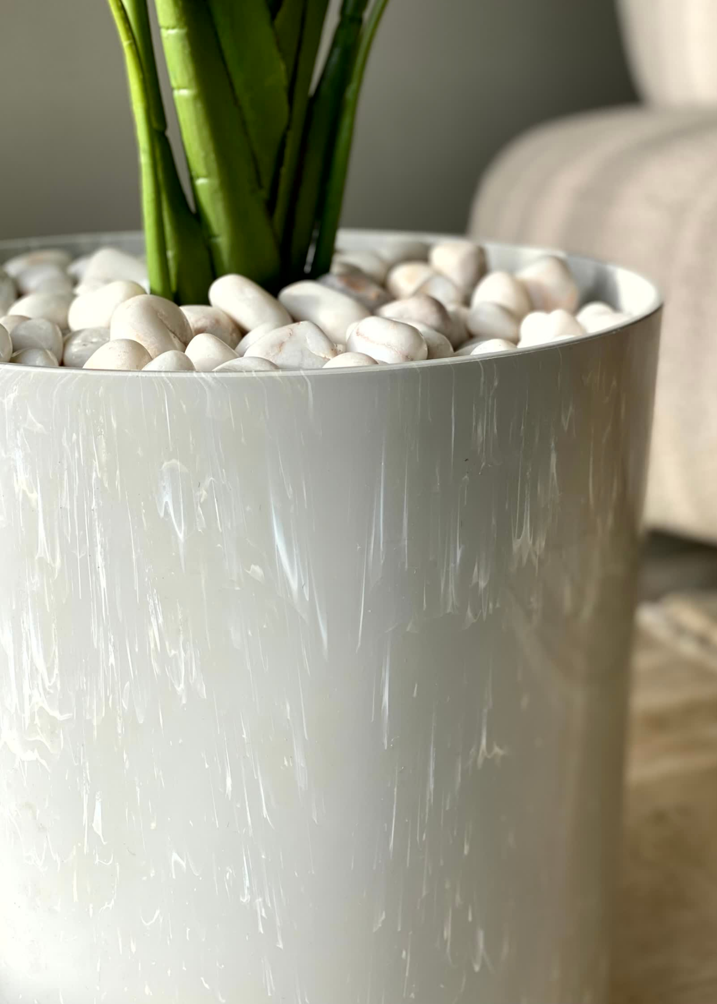 Amara Light Grey Planter - Large