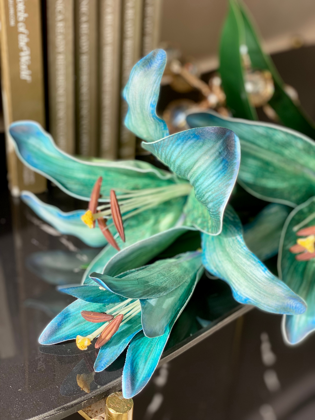 Artificial Mystic Lilly Flower Stem - (One Stem) Green