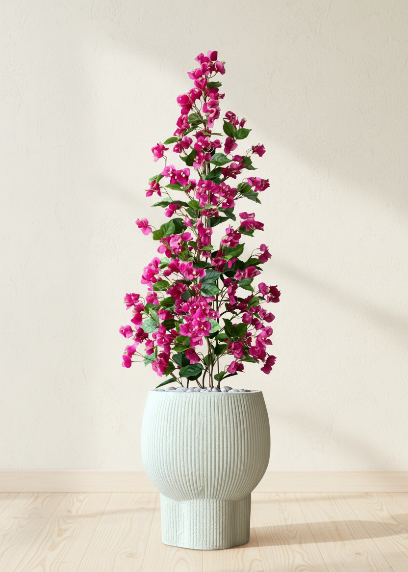 Artificial Magenta Garden Bougainvillea Plant - 4 Feet