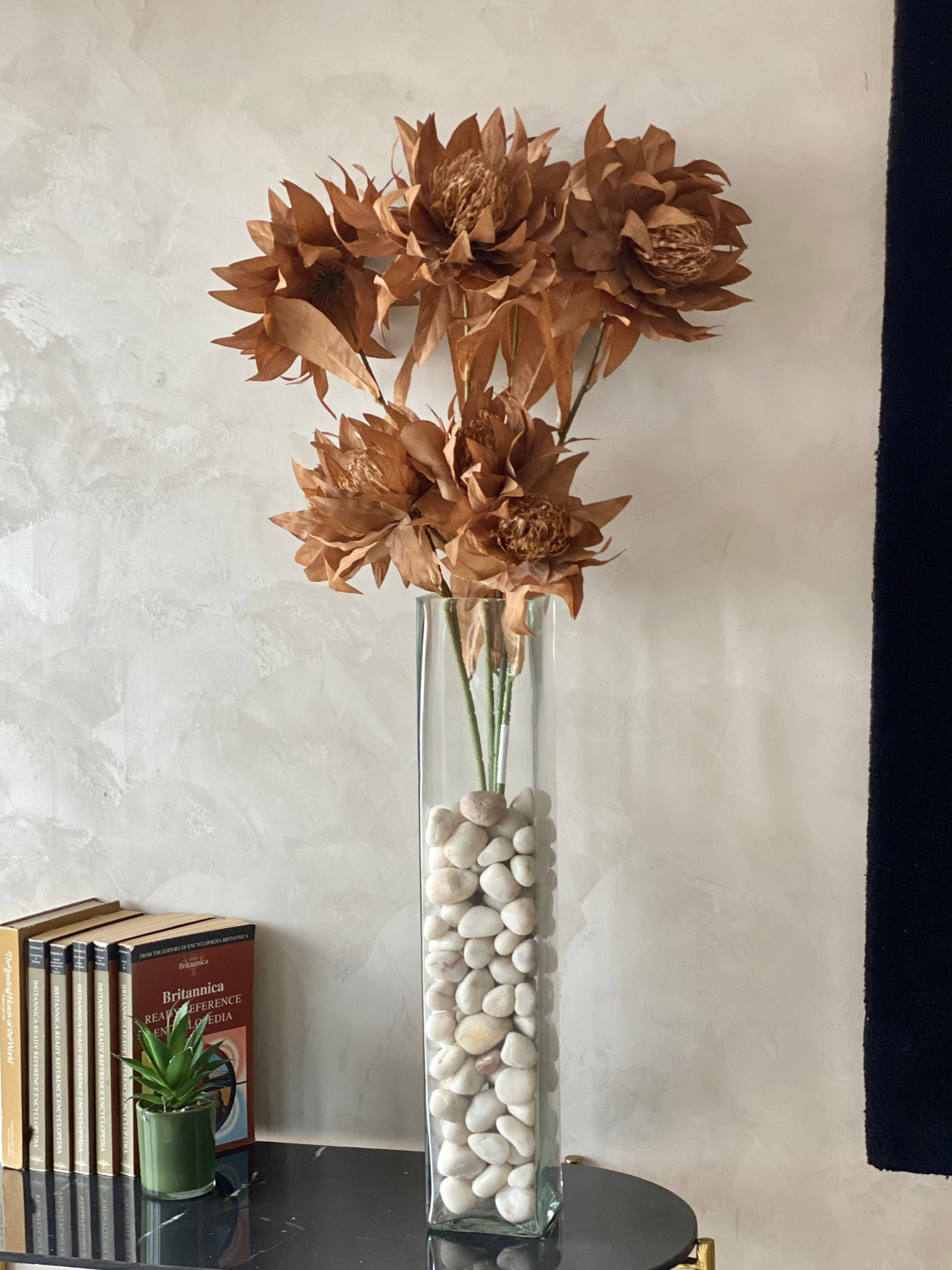 Artificial Portea Flower Stem - (One Stem) Brown