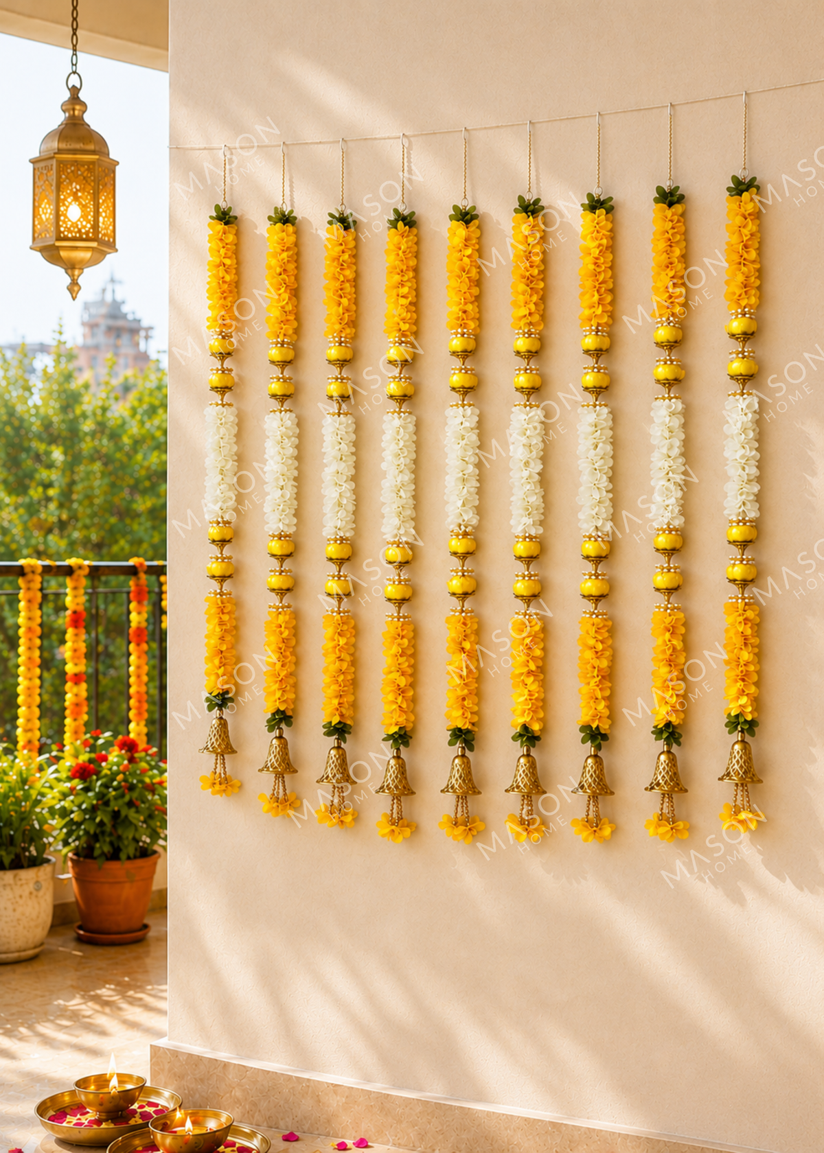Swarna Marigold Floral Ladi - Set of 10