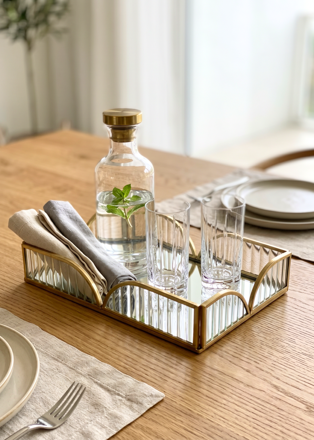 Milan Fluted Tray