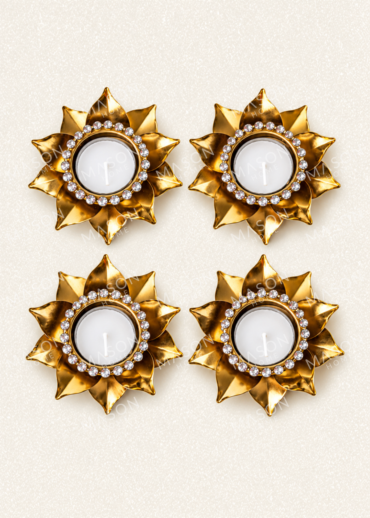 Festive Swarnika Diya – Set of 4