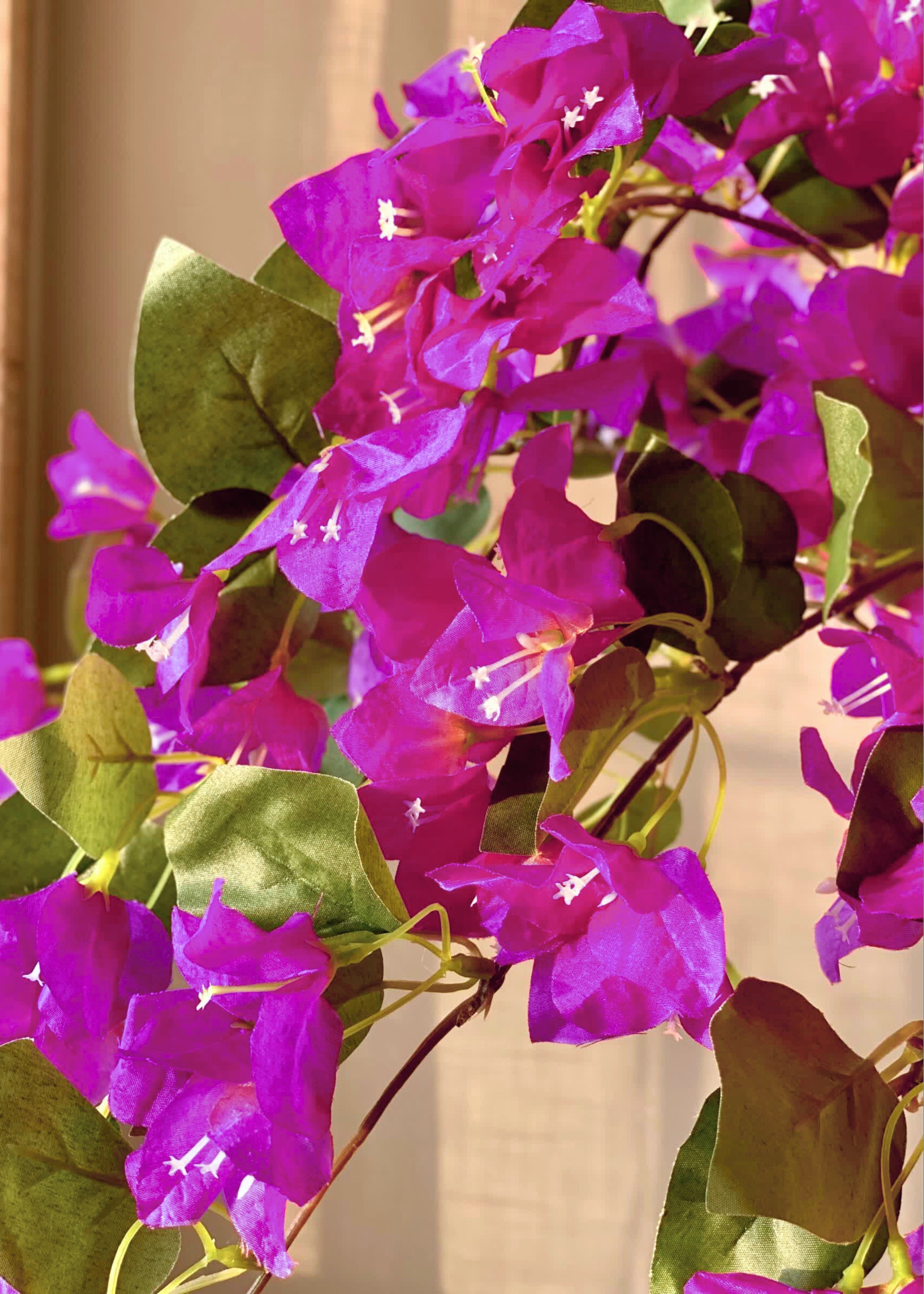Artificial Purple Bougainvillea Plant - 3 Feet