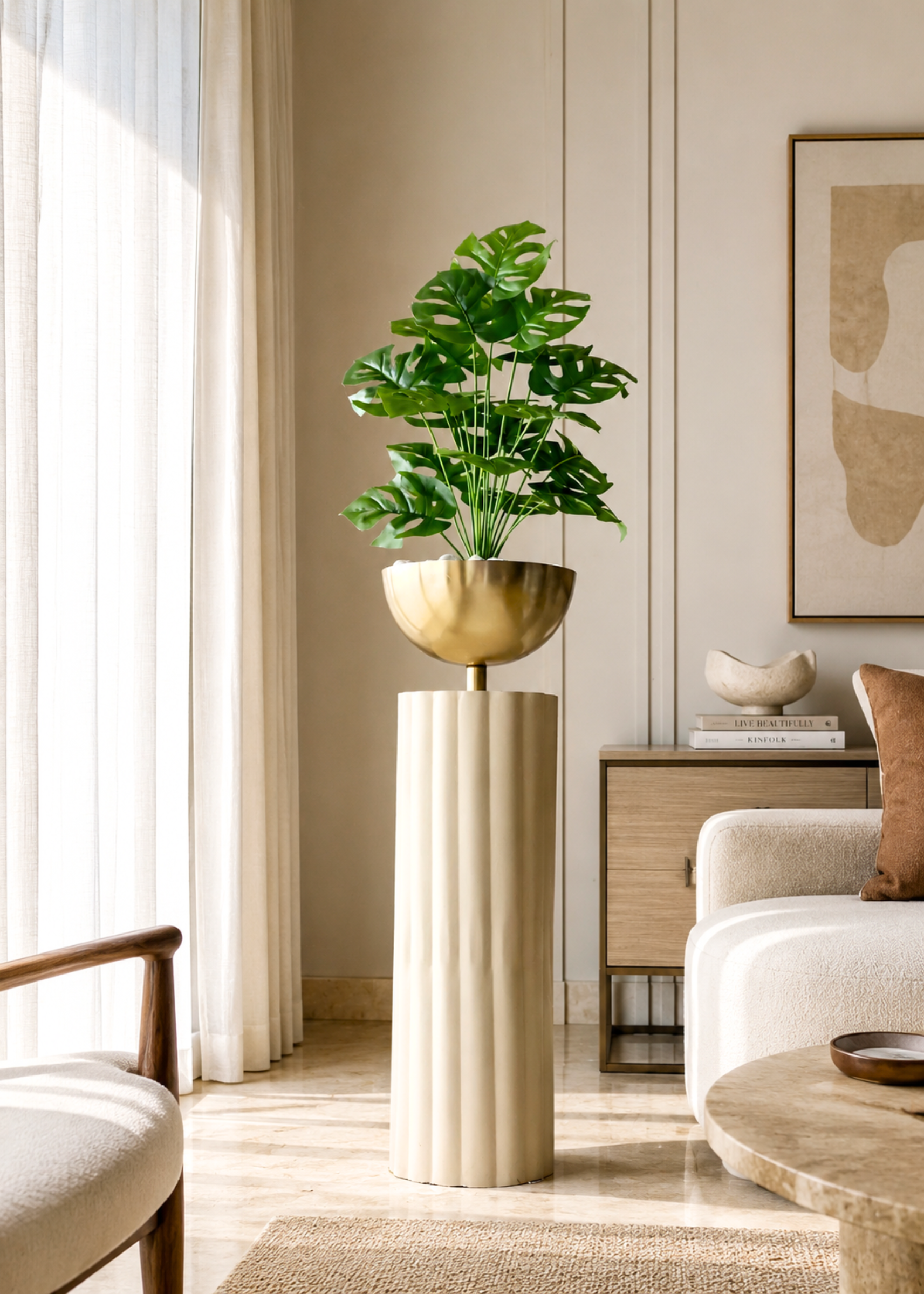 Artificial Botanic Monstera Plant- 2 Feet