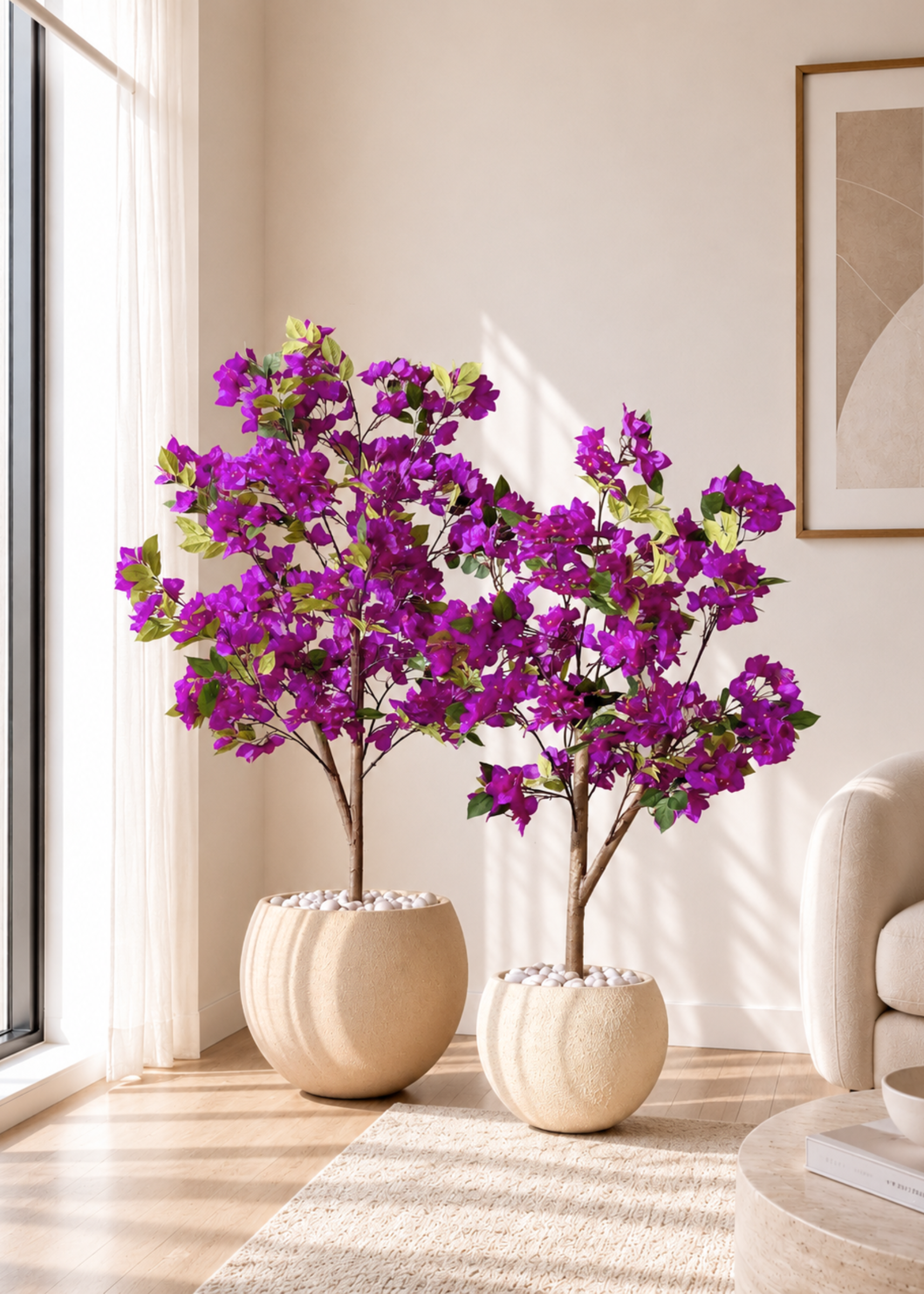 Artificial Purple Bougainvillea Plant - 5 Feet