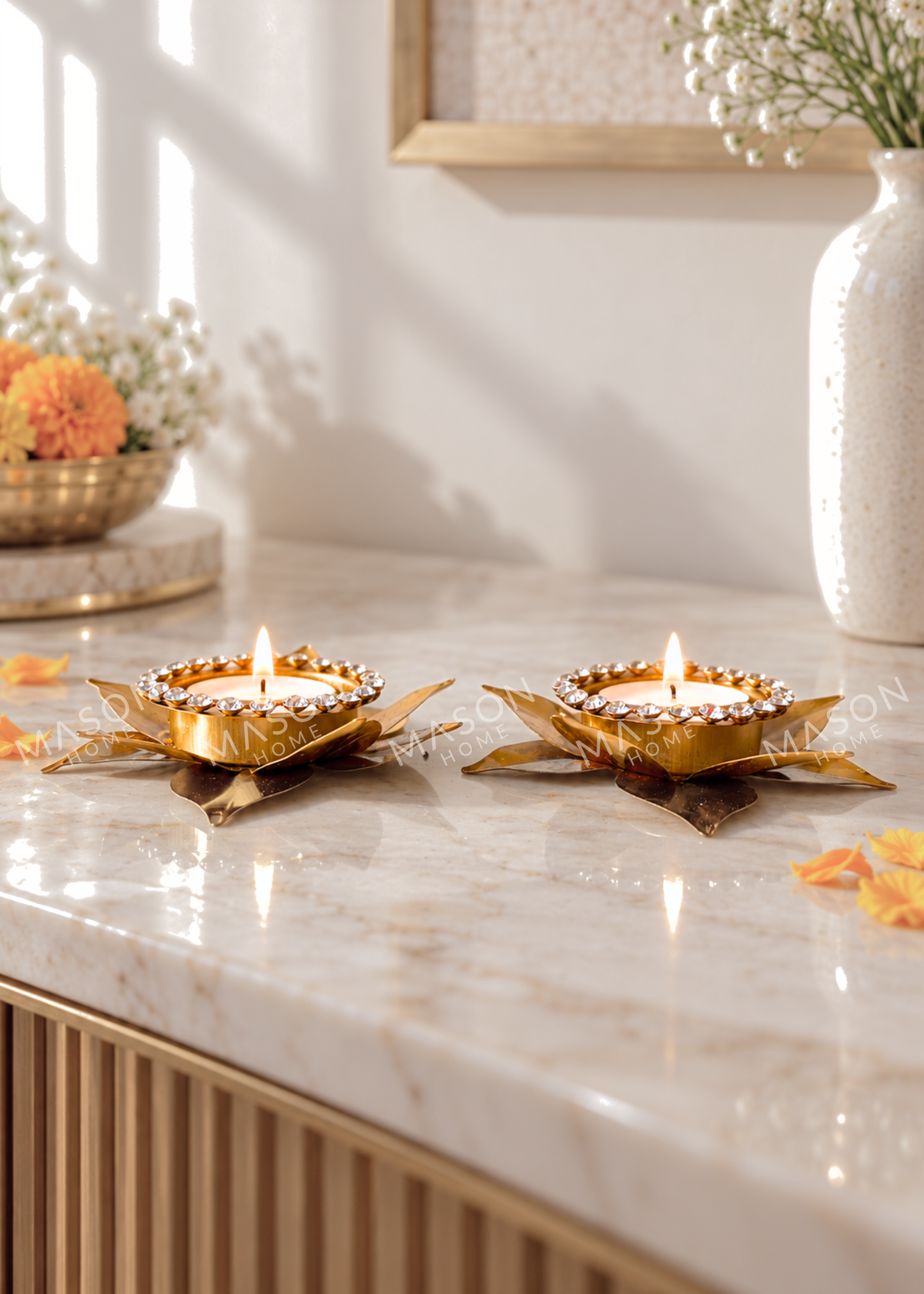 Festive Swarnika Diya – Set of 2