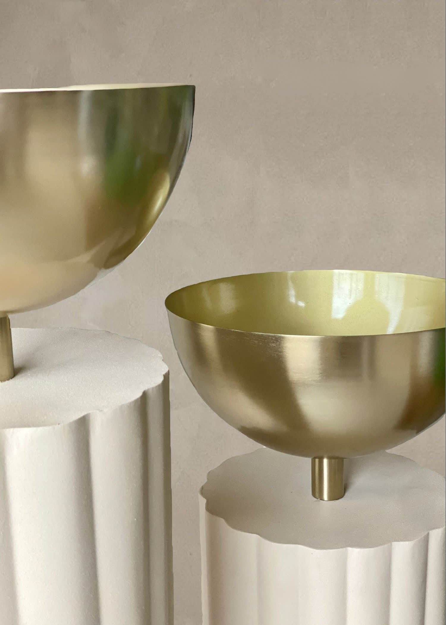 Sabi Fluted Planters - Beige