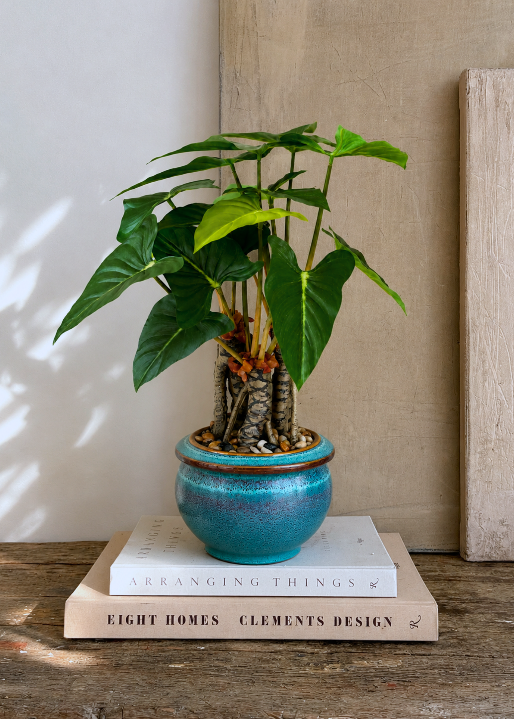Artificial Tropical Alocasia Plant – 1.5 Feet