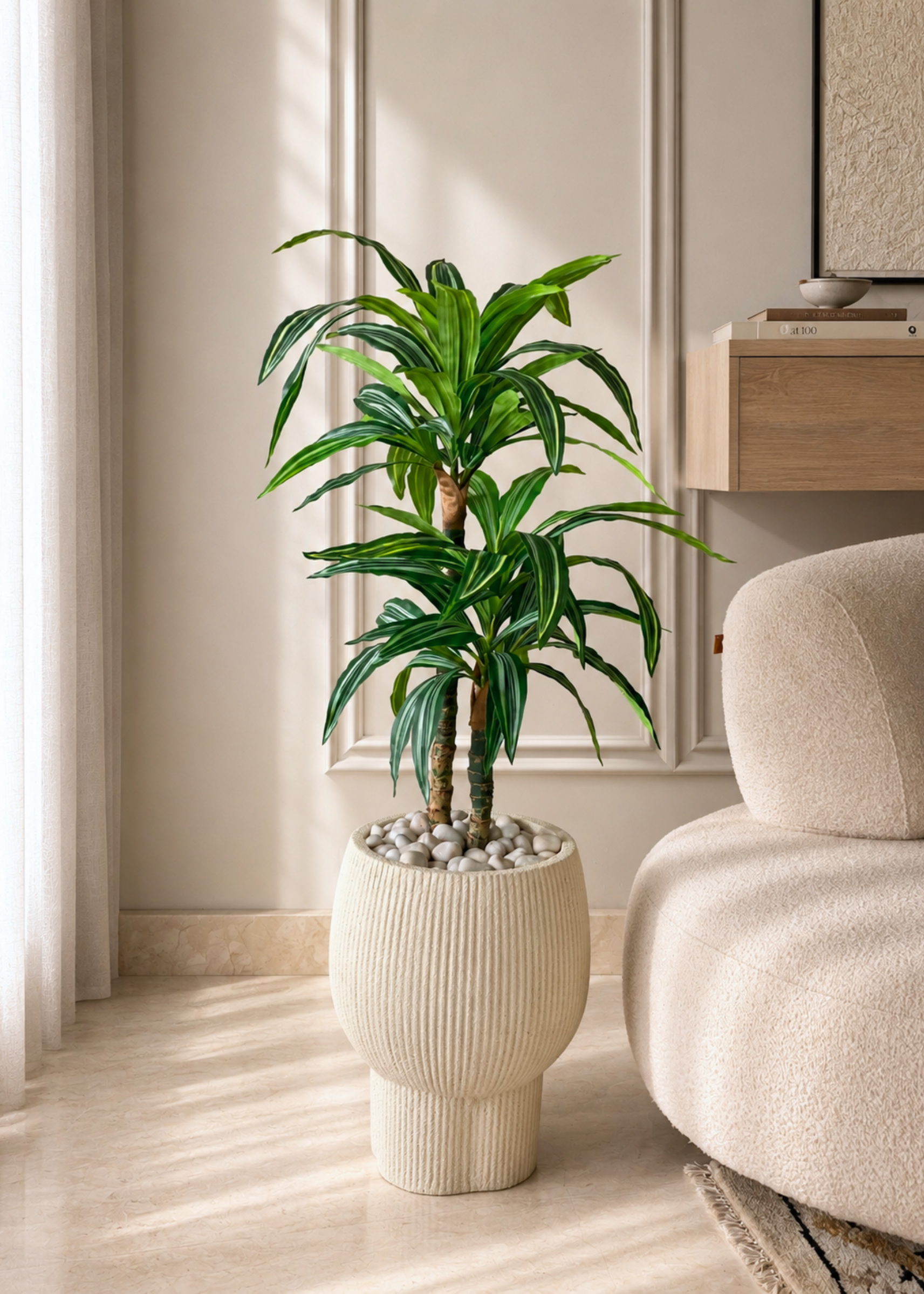 Artificial Layered Dracaena Plant - 3.3 Feet
