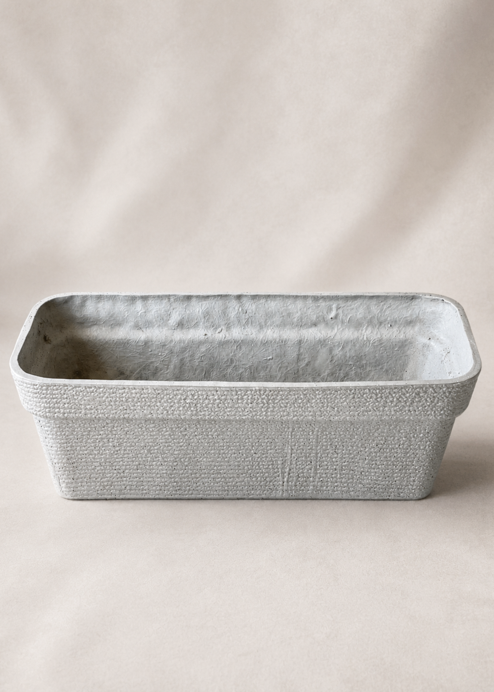 Viona Rectangle Planters - Light Grey
