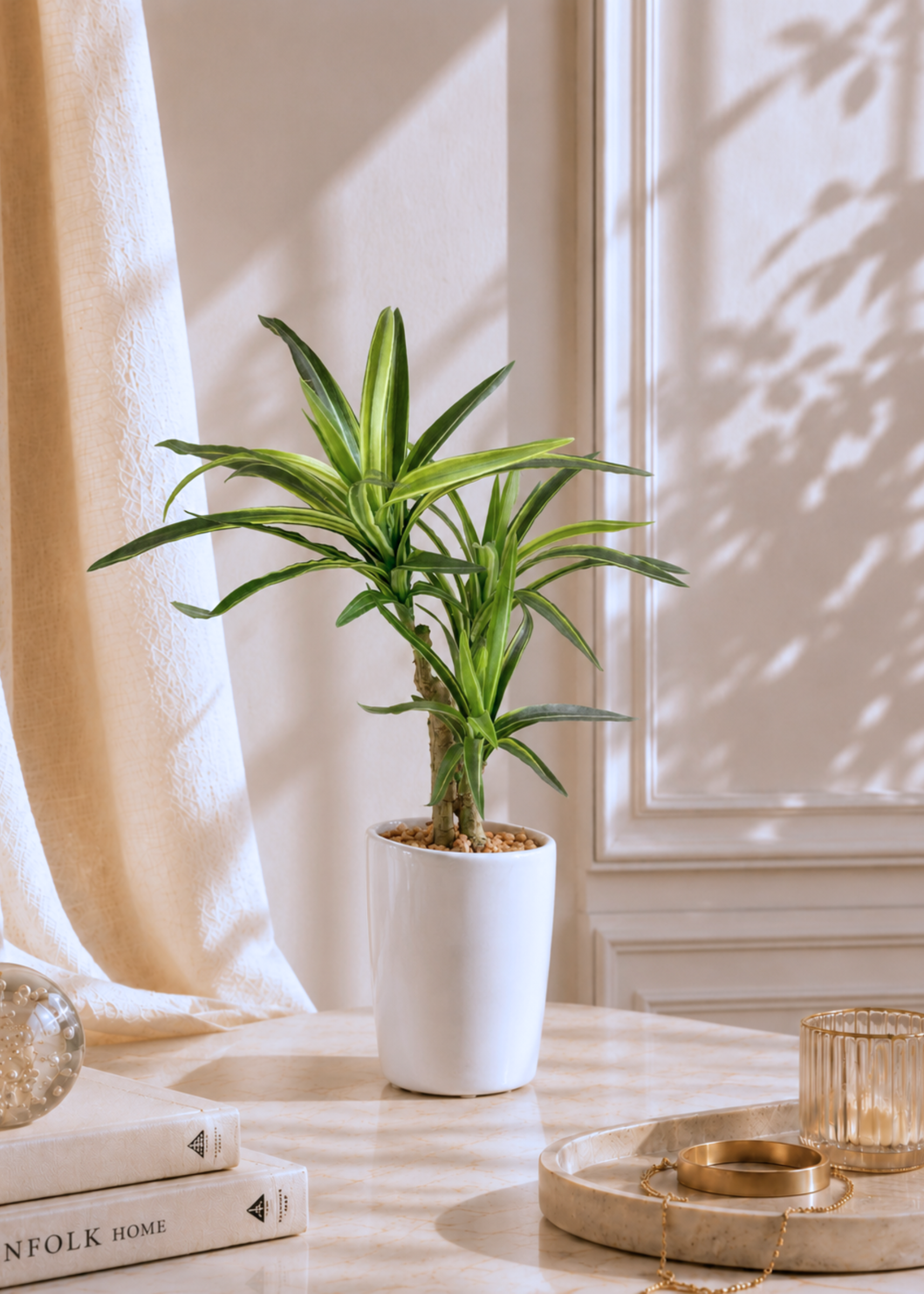 Artificial Dracaena Marginata Plant - 1.2 Feet