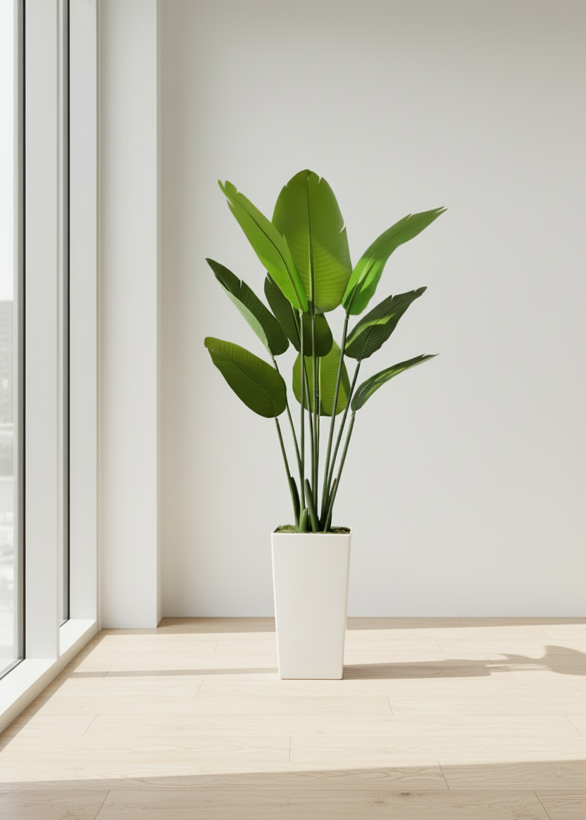 Artificial Emerald Palm Plant + Pot - 5 Feet