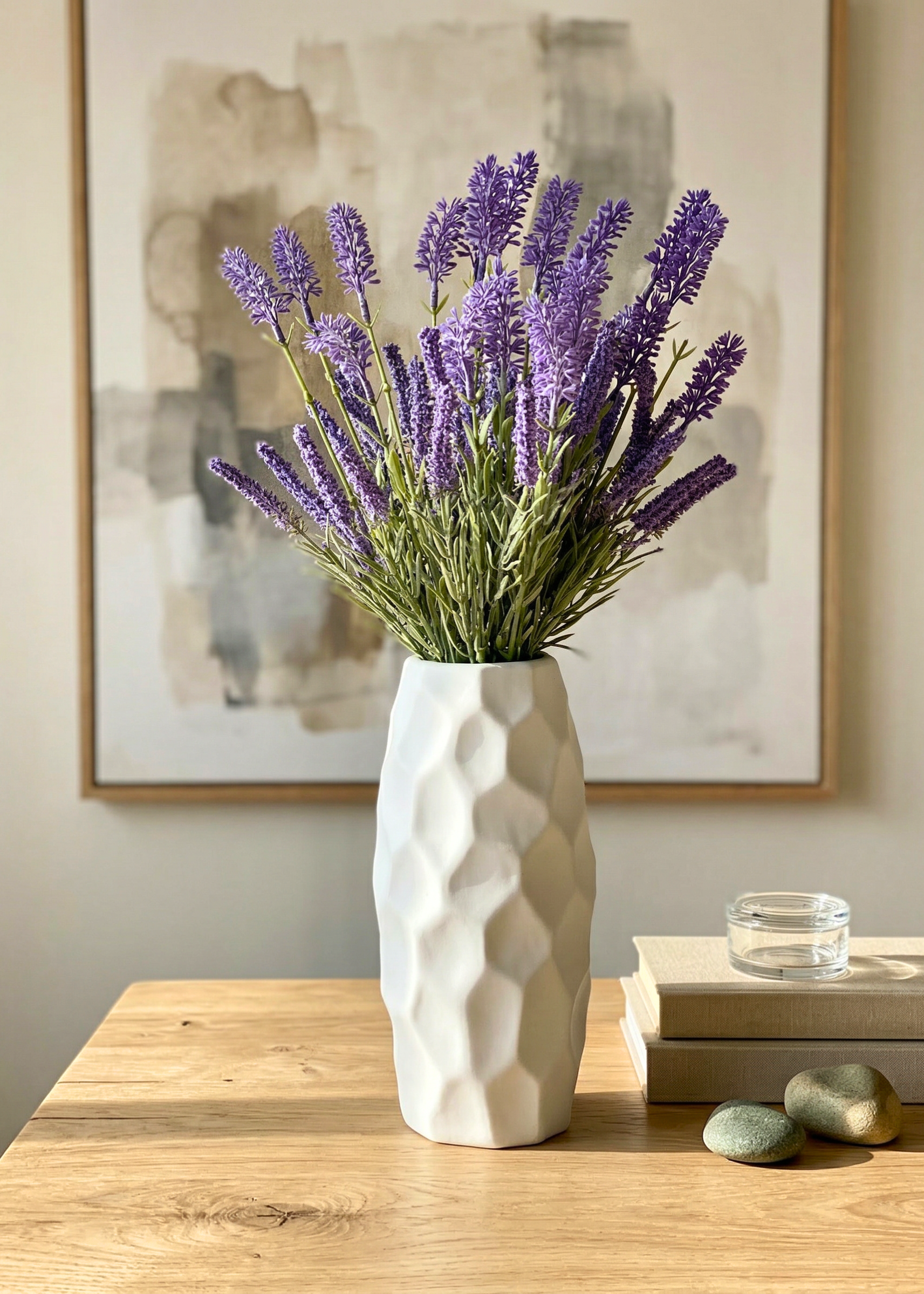 Artificial Lavandula Flower Bunch - (Set of 2)