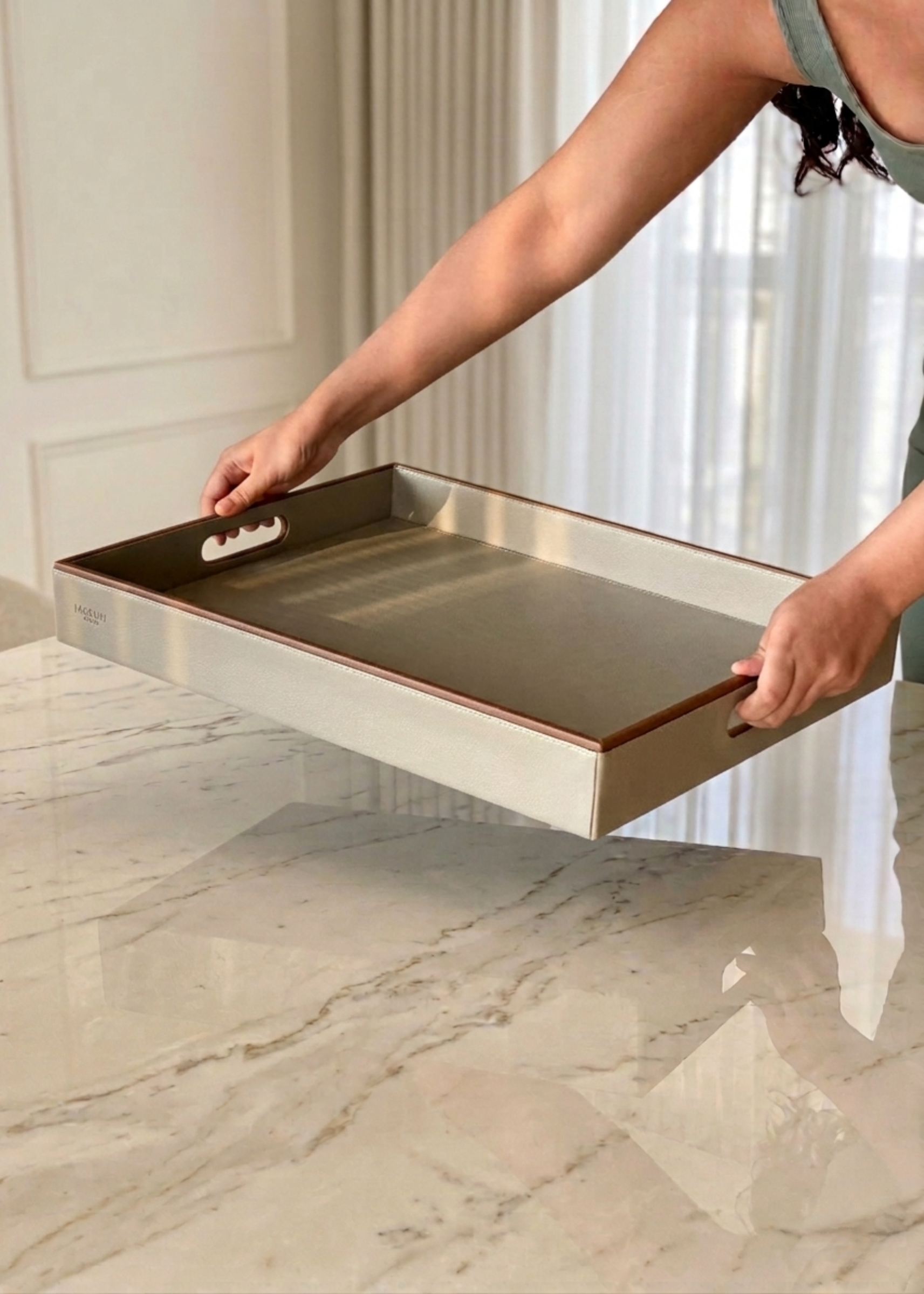 Naples Serving Tray - Taupe