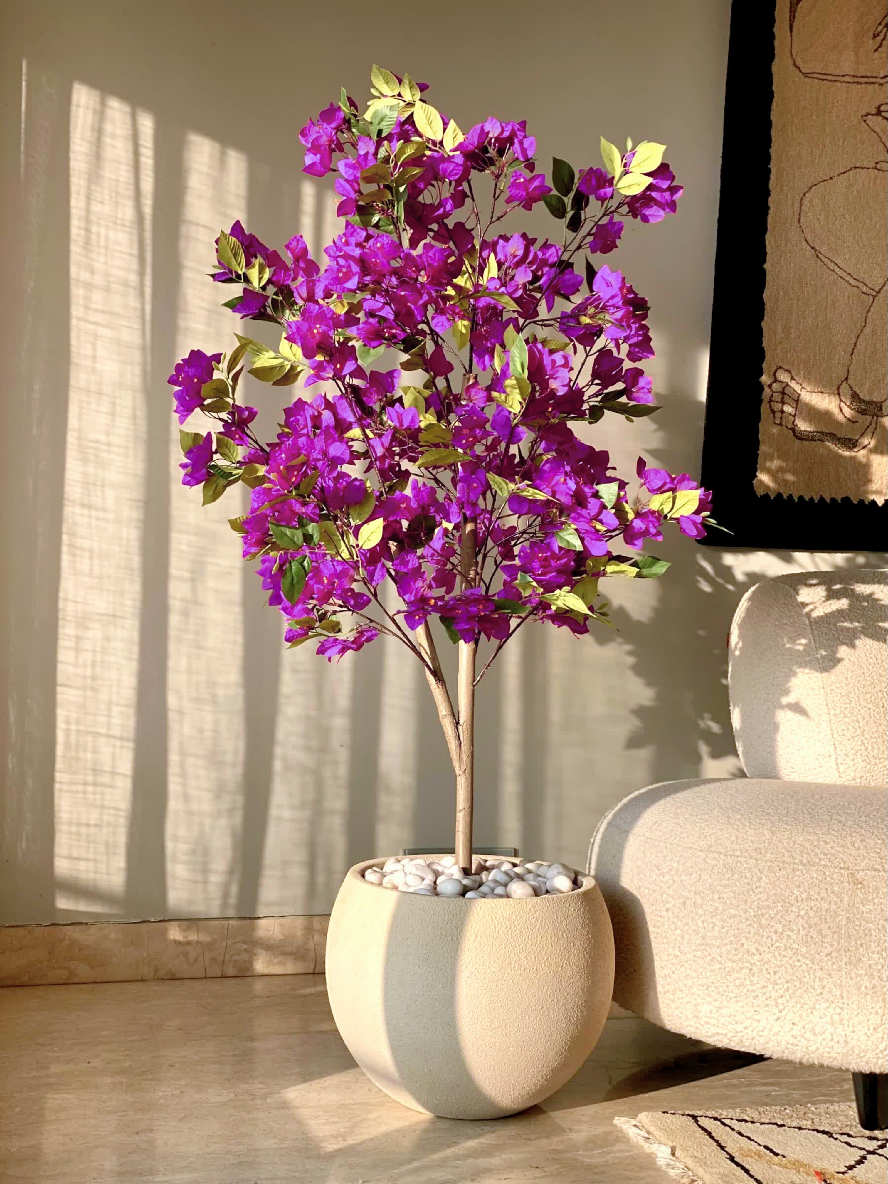 Artificial Purple Bougainvillea Plant - 5 Feet