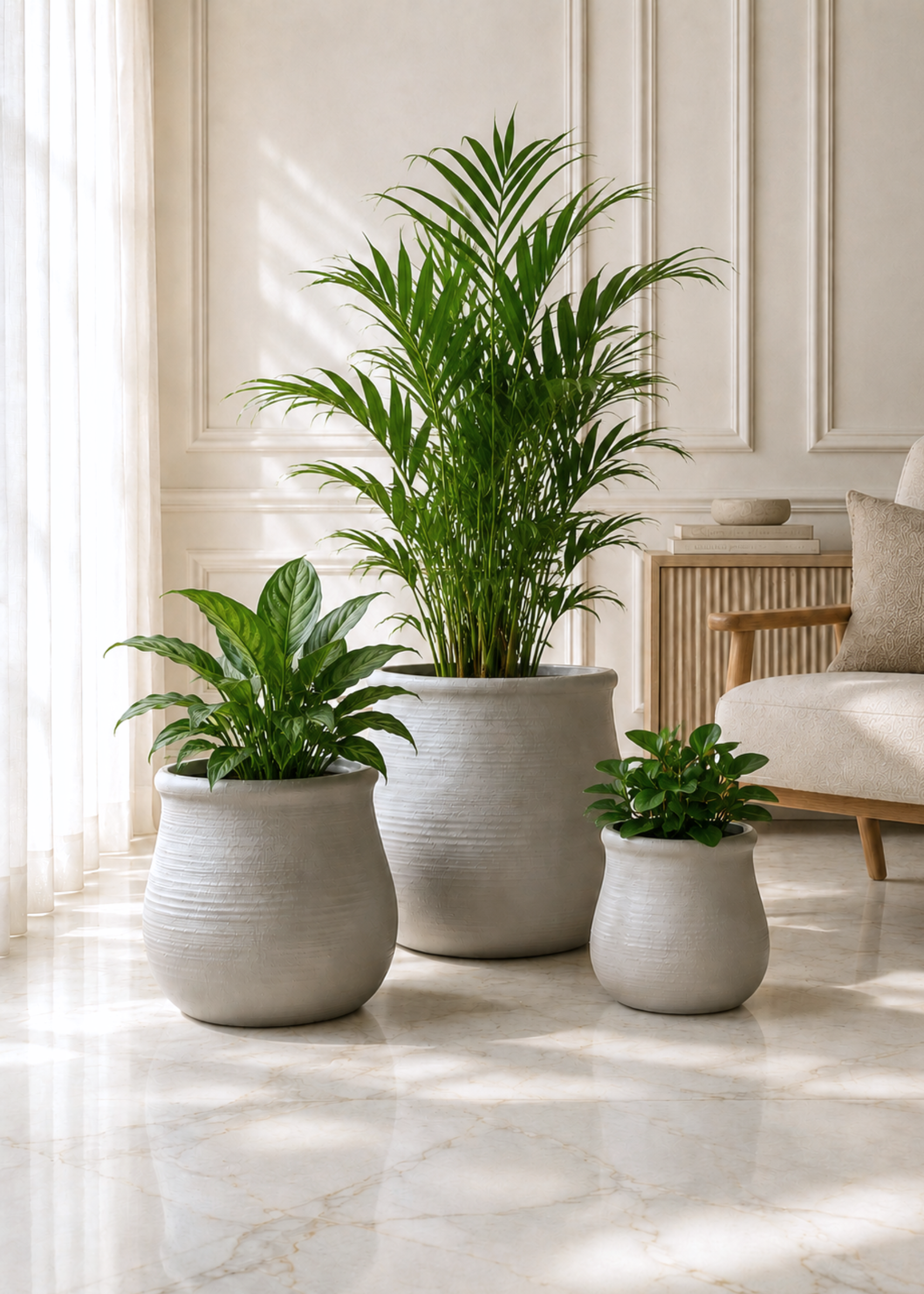 Garden Muse Planters - Beige