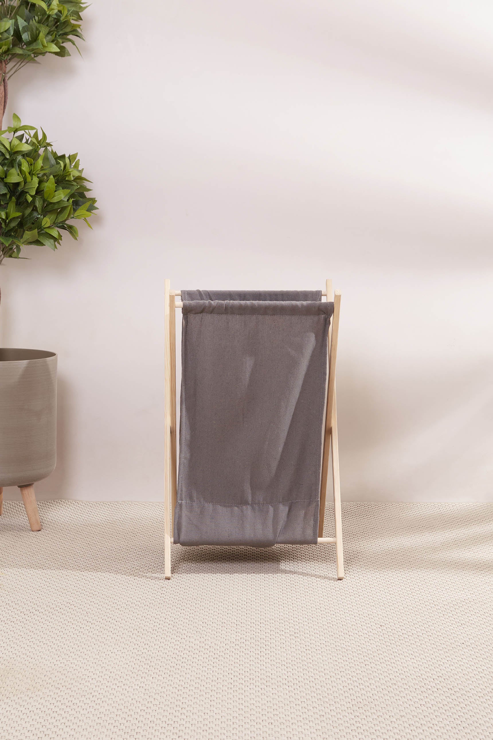 Ermina Foldable Laundry Basket - Grey