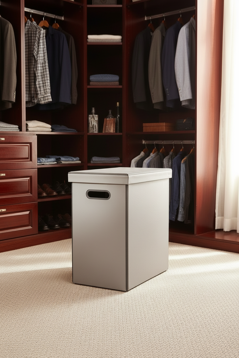 Naples Grey Laundry Basket