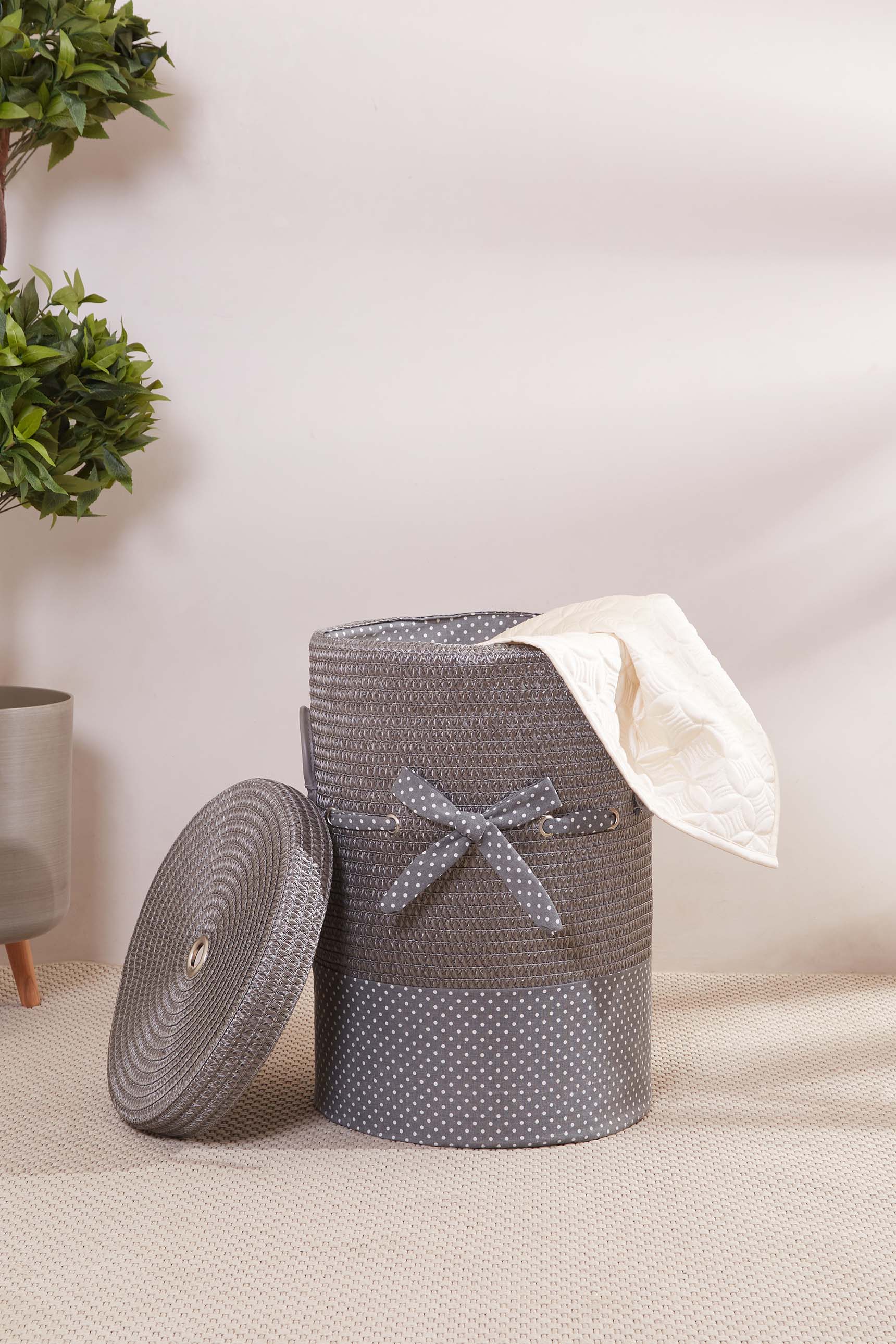 Chevonne Grey Laundry Basket - XL (Only for Mumbai)