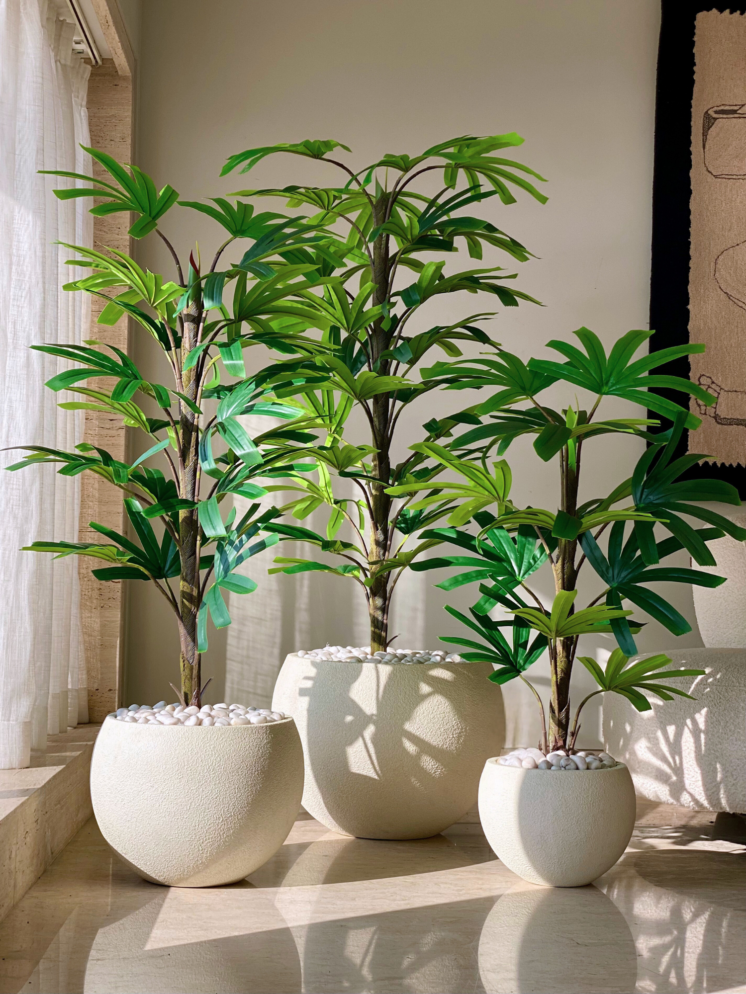 Artificial Rhapis Palm Plant -  5 Feet