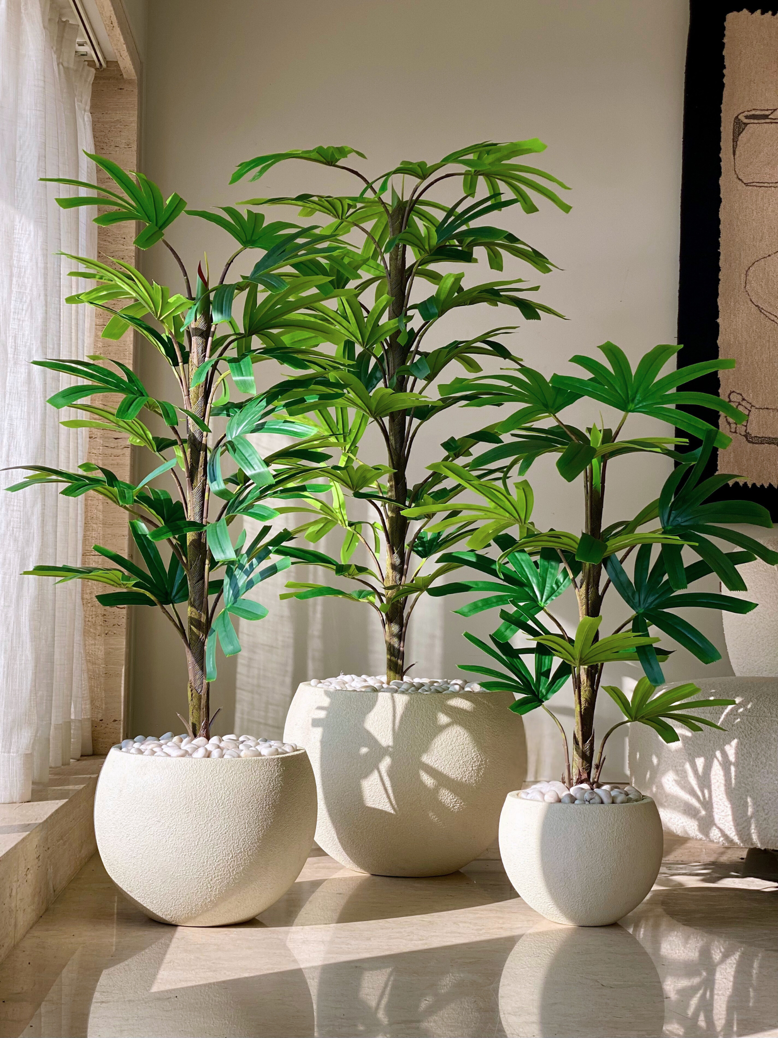 Artificial Rhapis Palm Plant - 4 Feet