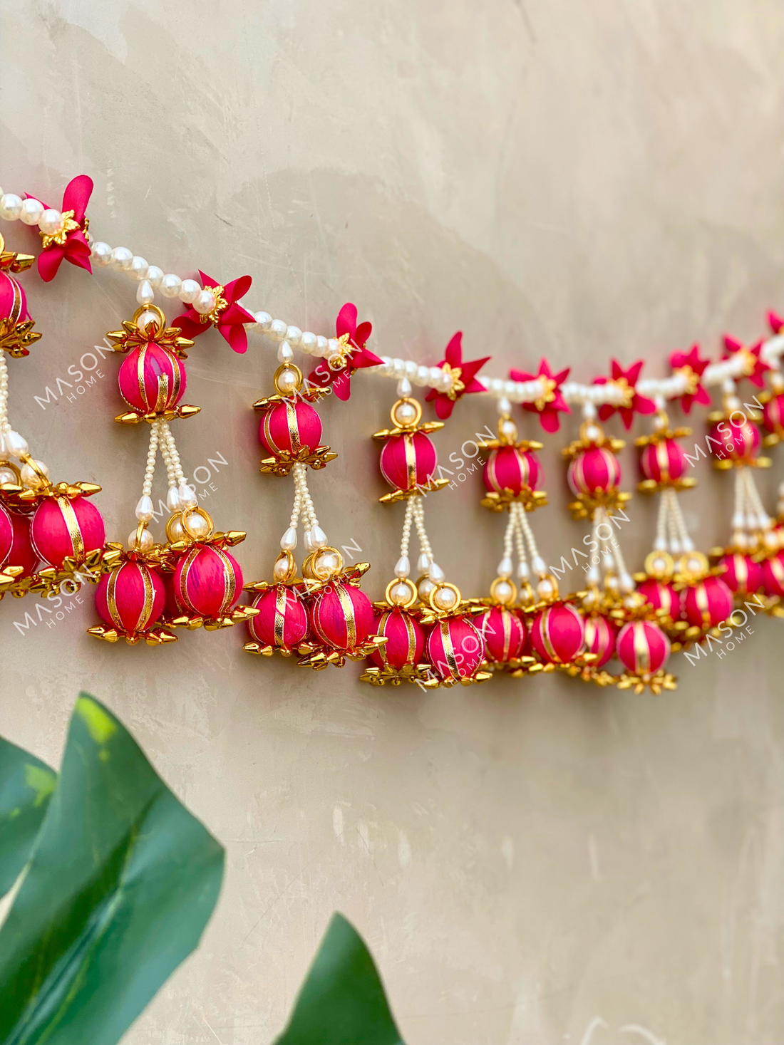 Pink Bauble Festive Toran