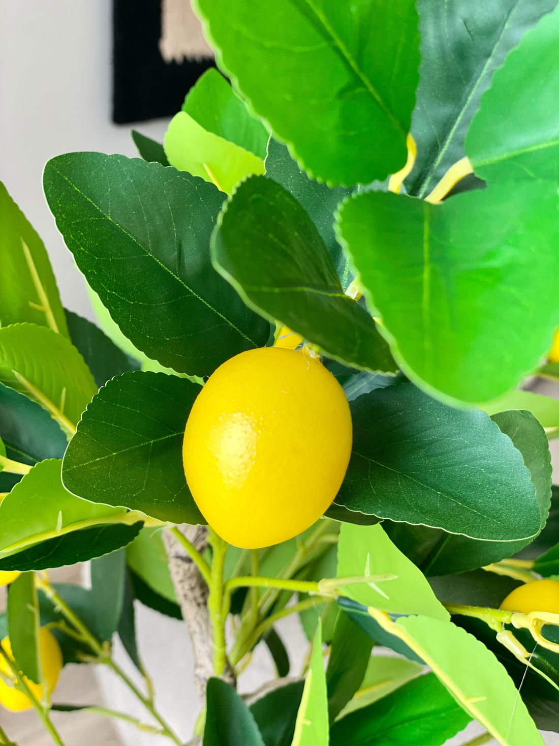 Artificial Tropical Lemon Plant - 4 Feet