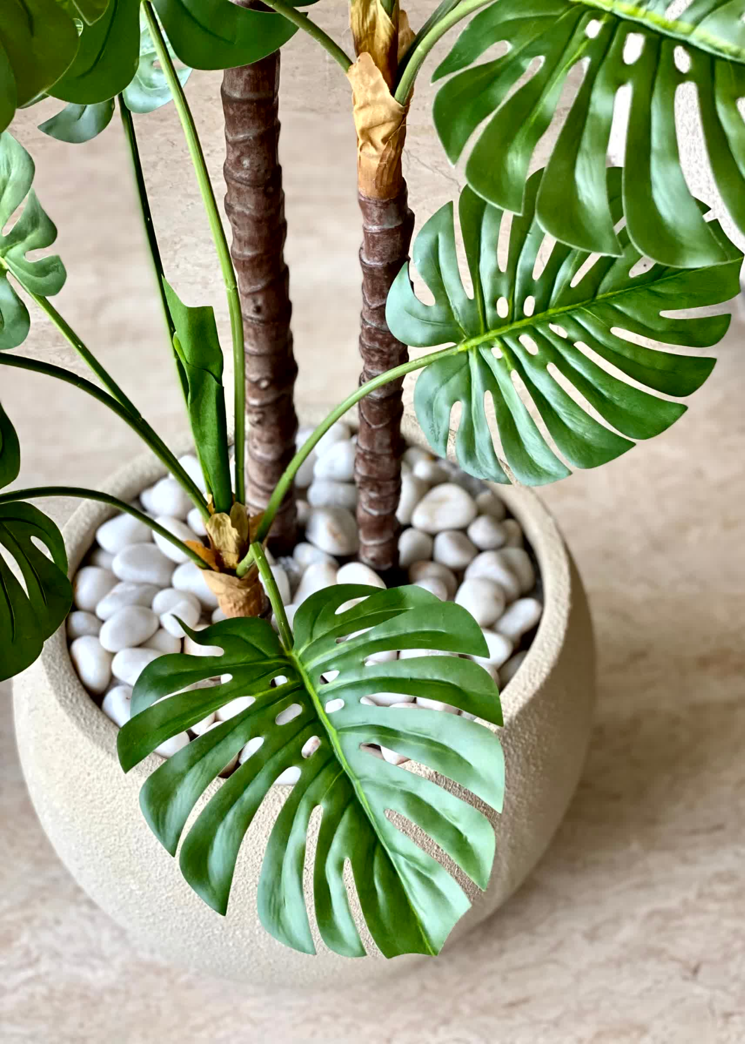 Artificial Dual Monstera Plant - 5 Feet