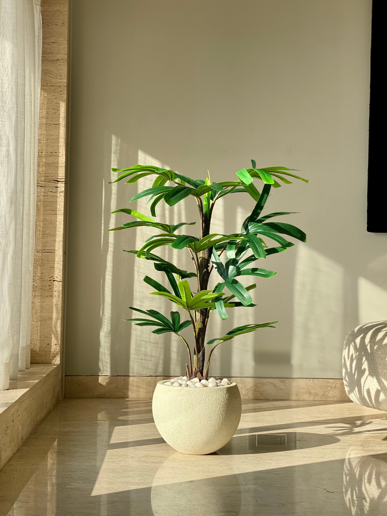 Artificial Rhapis Palm Plant - 4 Feet