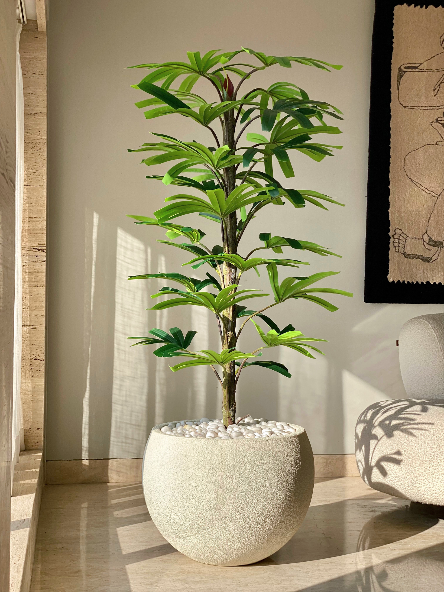 Artificial Rhapis Palm Plant - 6 Feet
