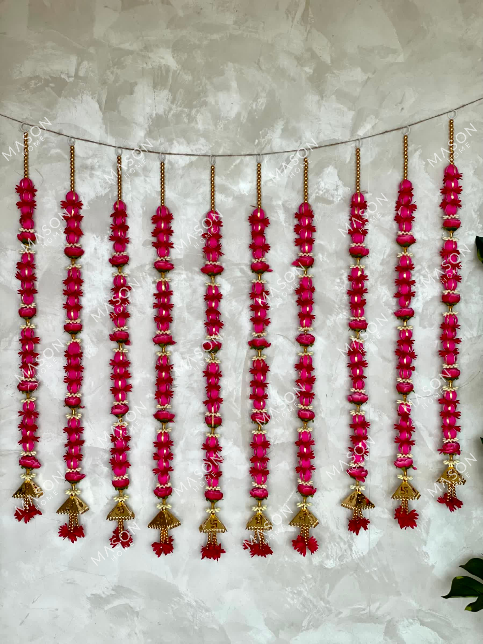 Festive Meher Bloom Latkan - Pink (Set of 2)
