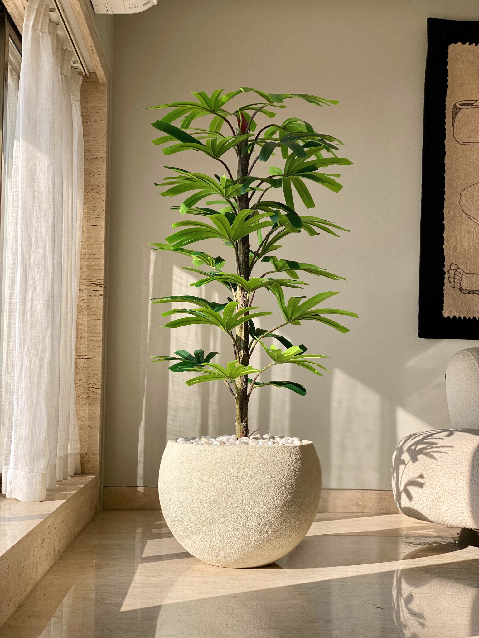 Artificial Rhapis Palm Plant - 6 Feet