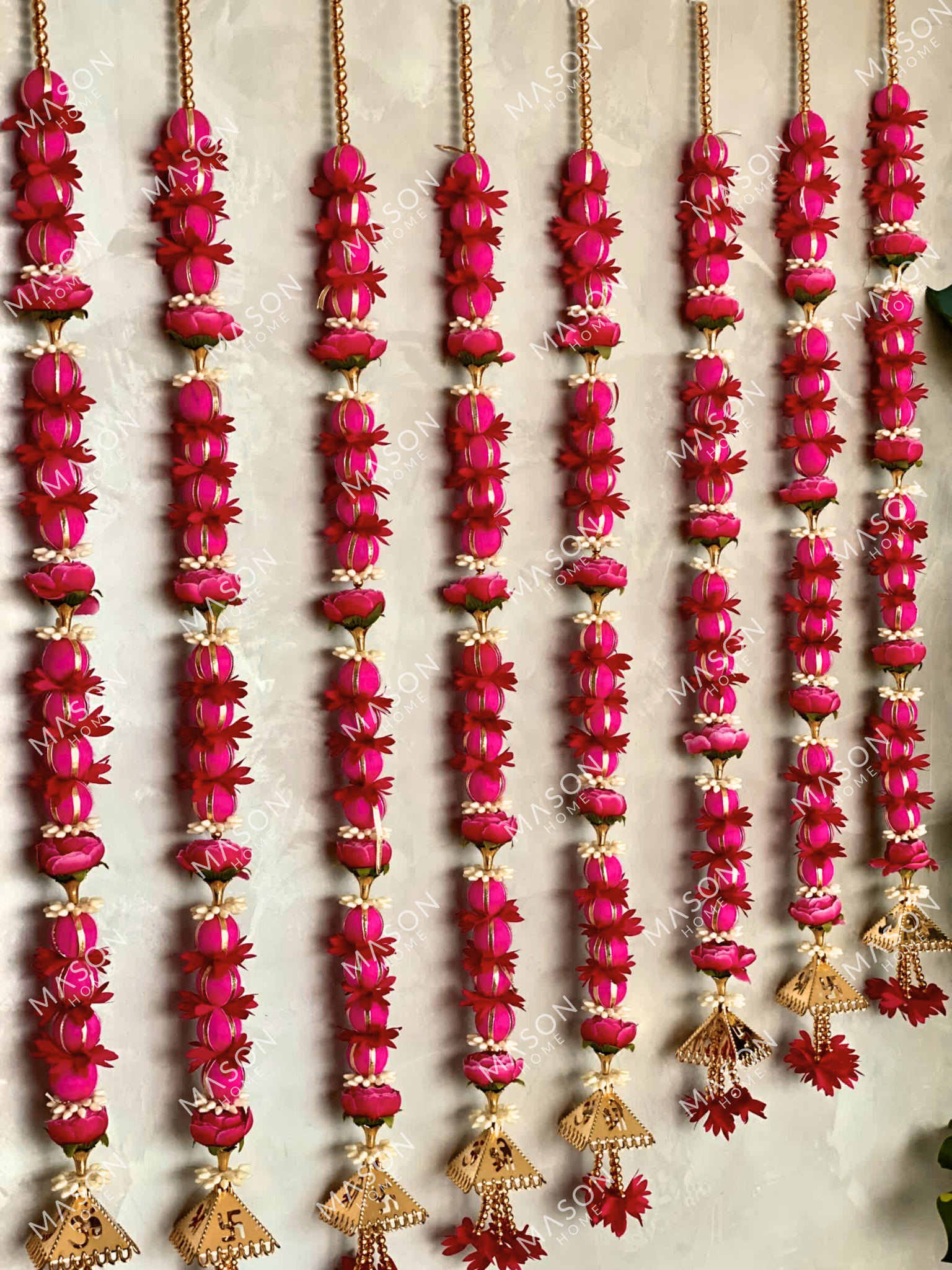Festive Meher Bloom Latkan - Pink (Set of 2)