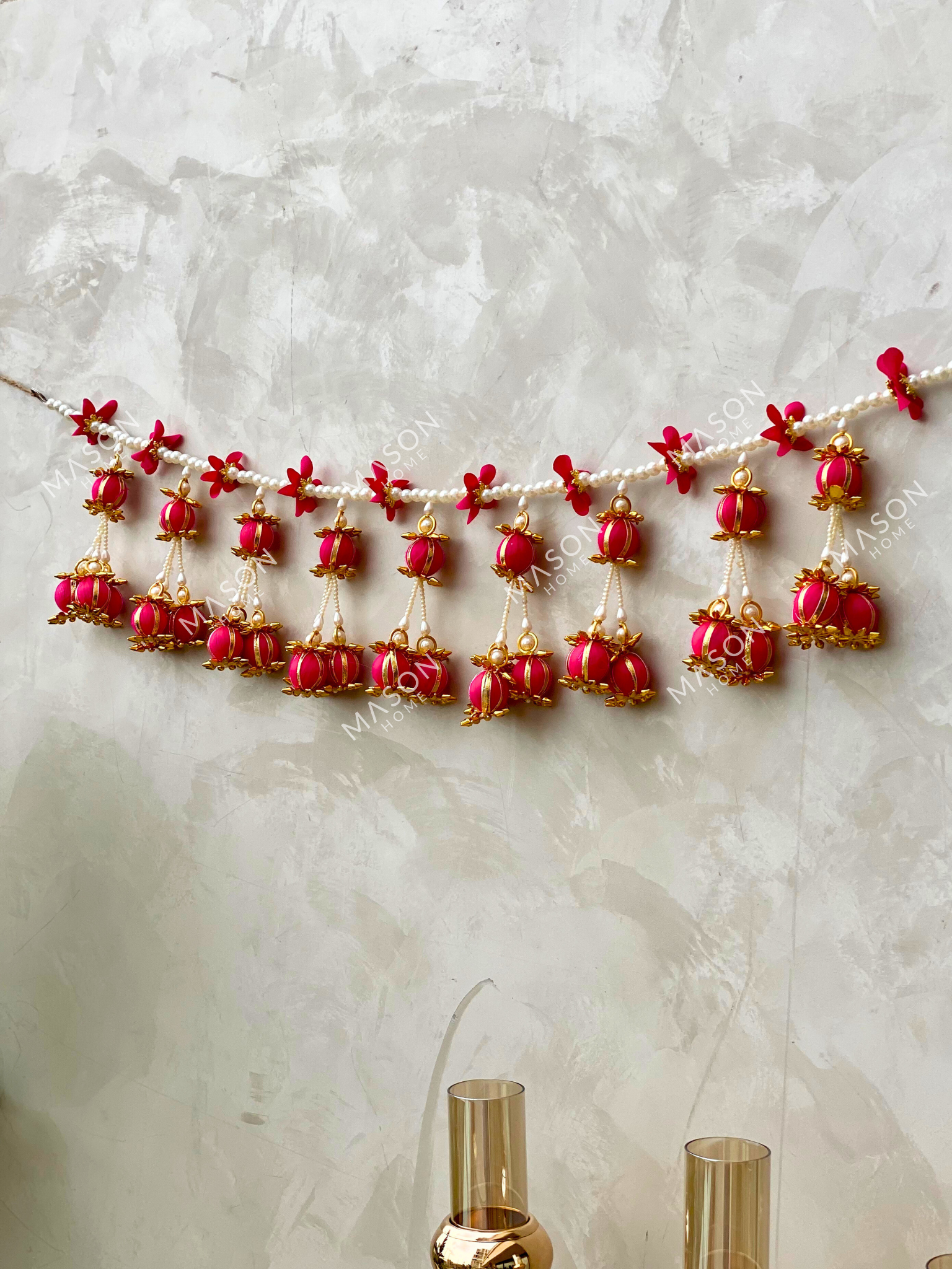Pink Bauble Festive Toran