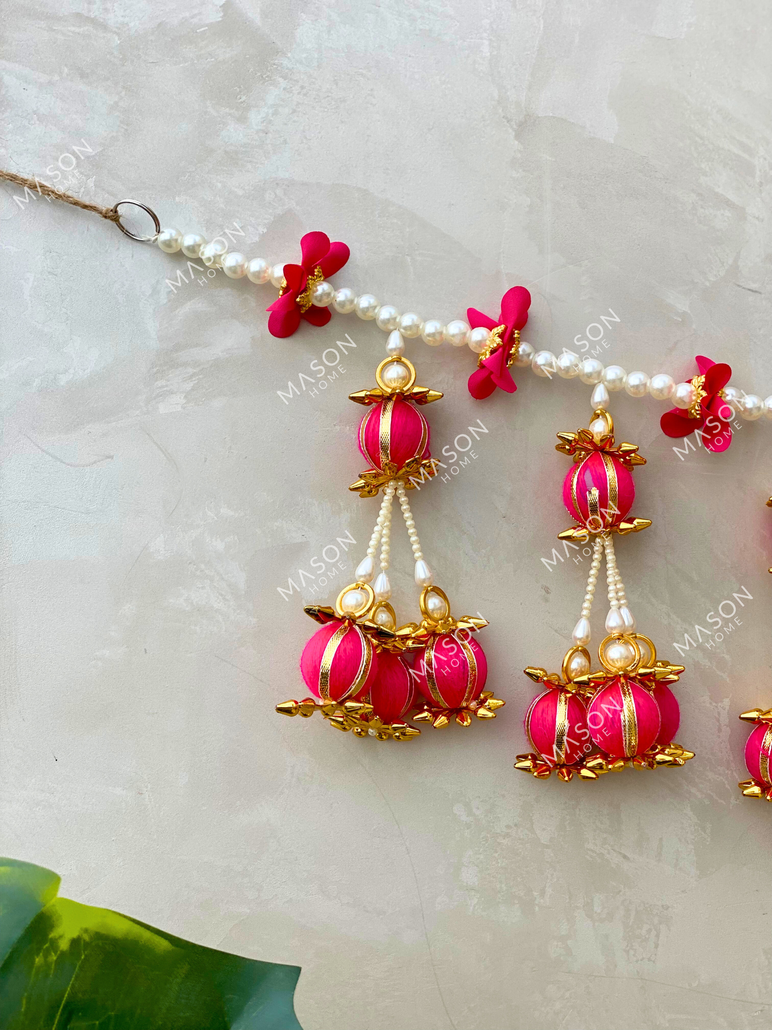 Pink Bauble Festive Toran