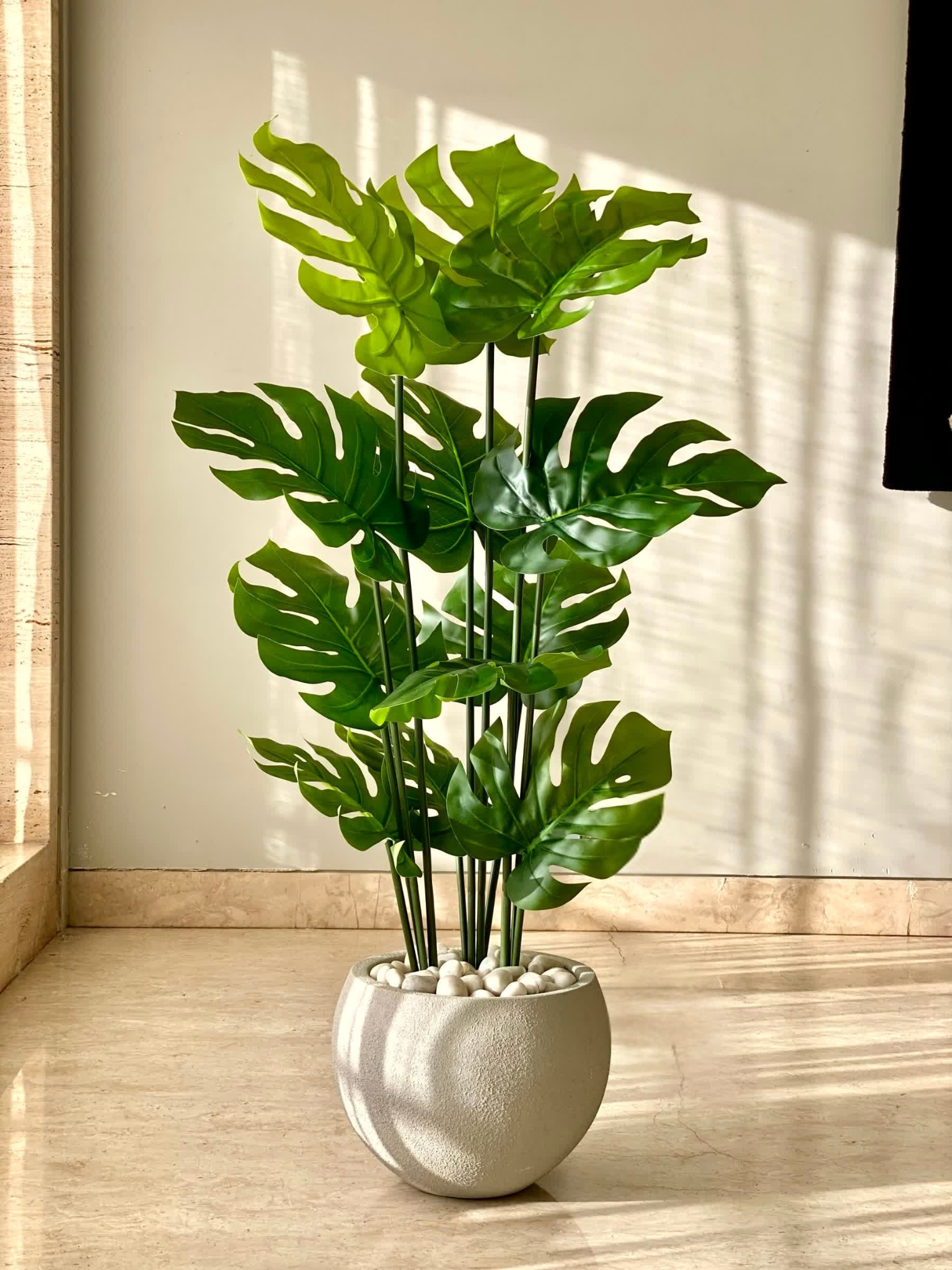 Artificial Lush Monstera Plant - 4 Feet