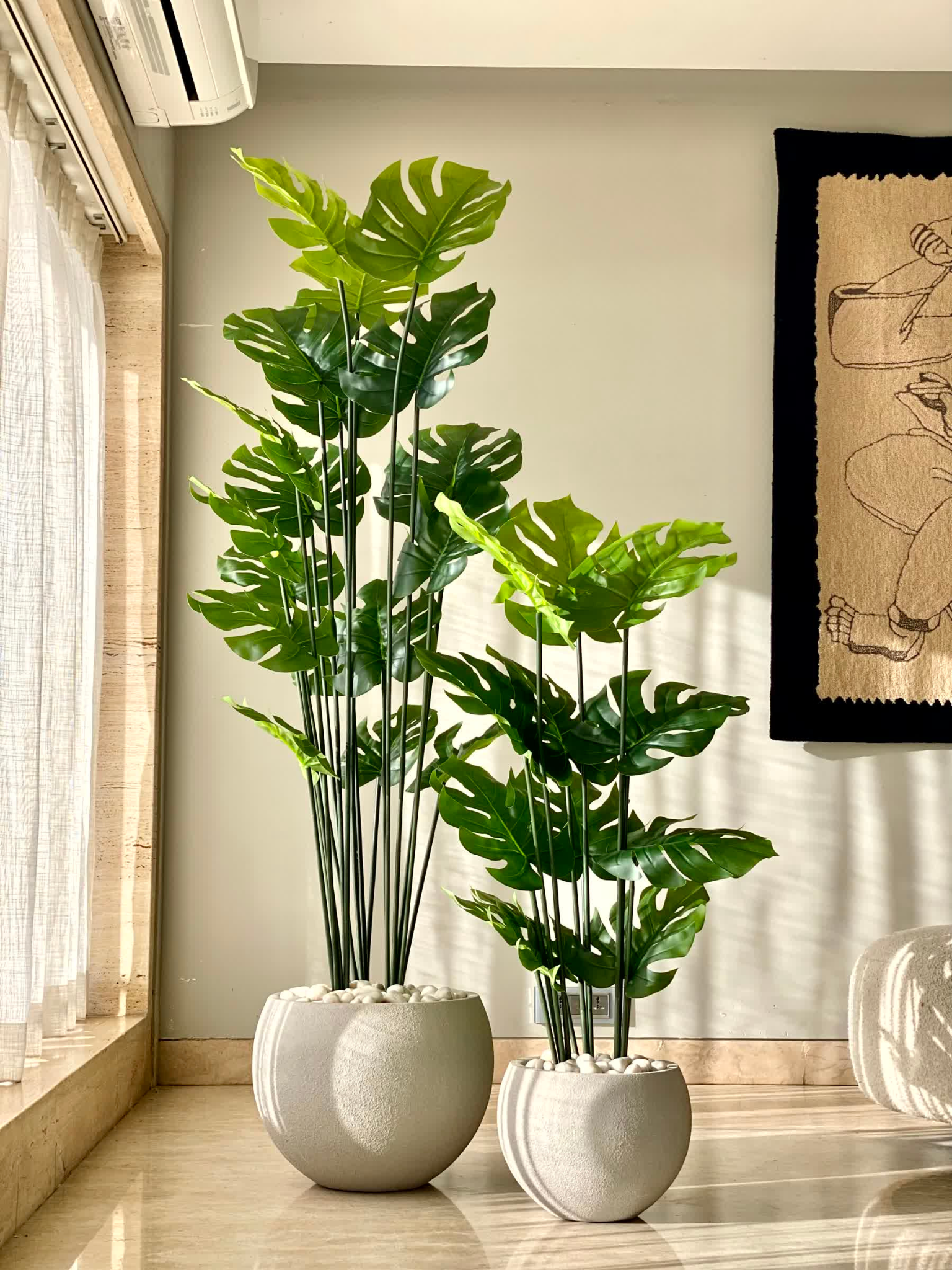 Artificial Lush Monstera Plant - 6 Feet