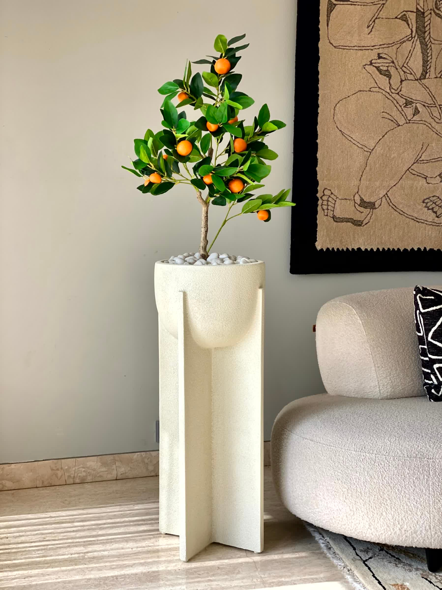 Artificial Tropical Orange Plant - 3.5 Feet