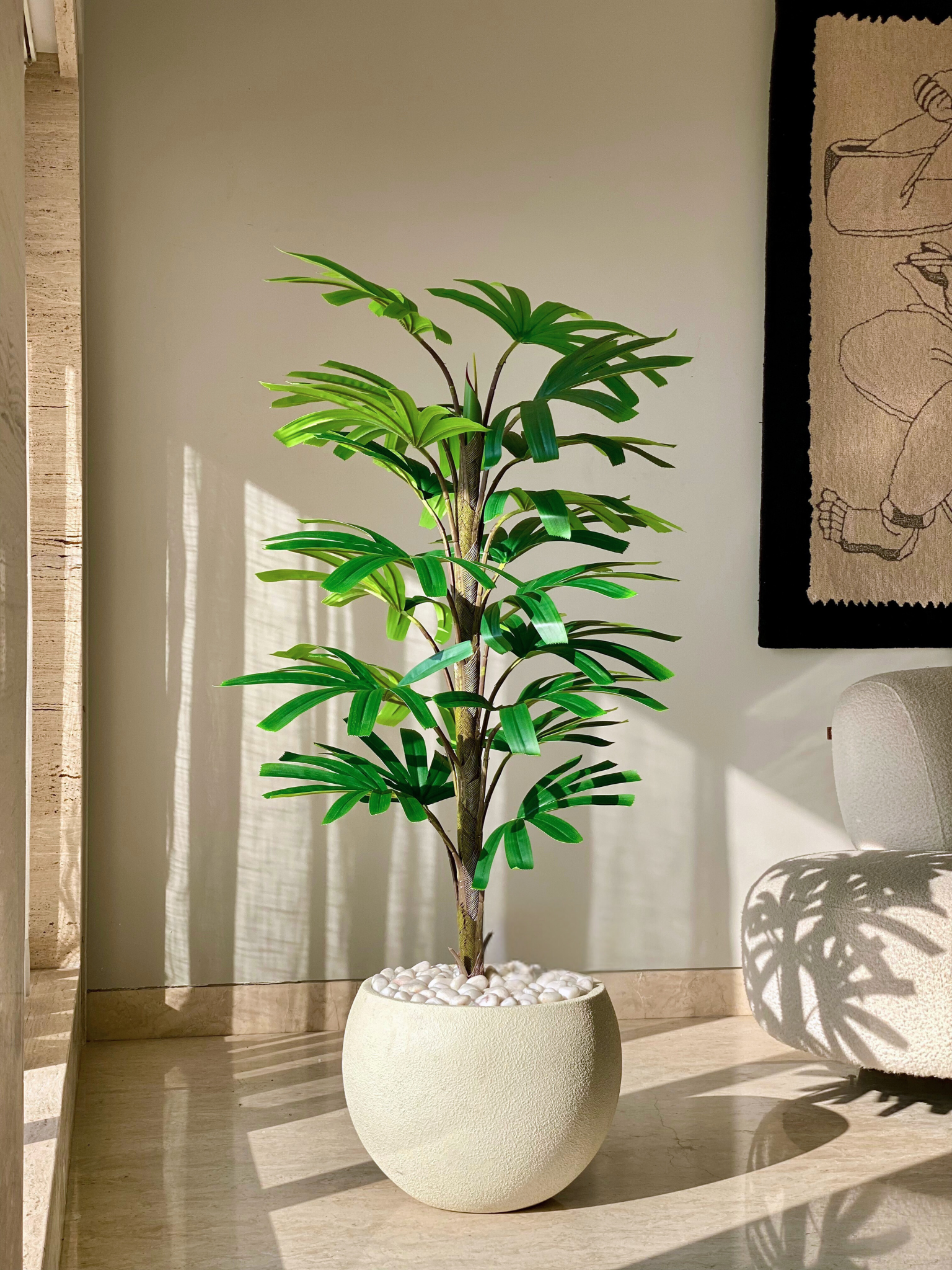 Artificial Rhapis Palm Plant - 5 Feet