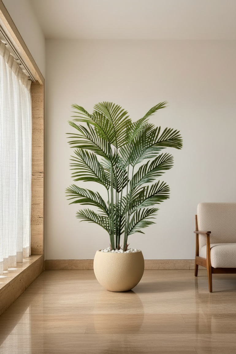 Artificial Lush Green Areca Palm - 5 Feet